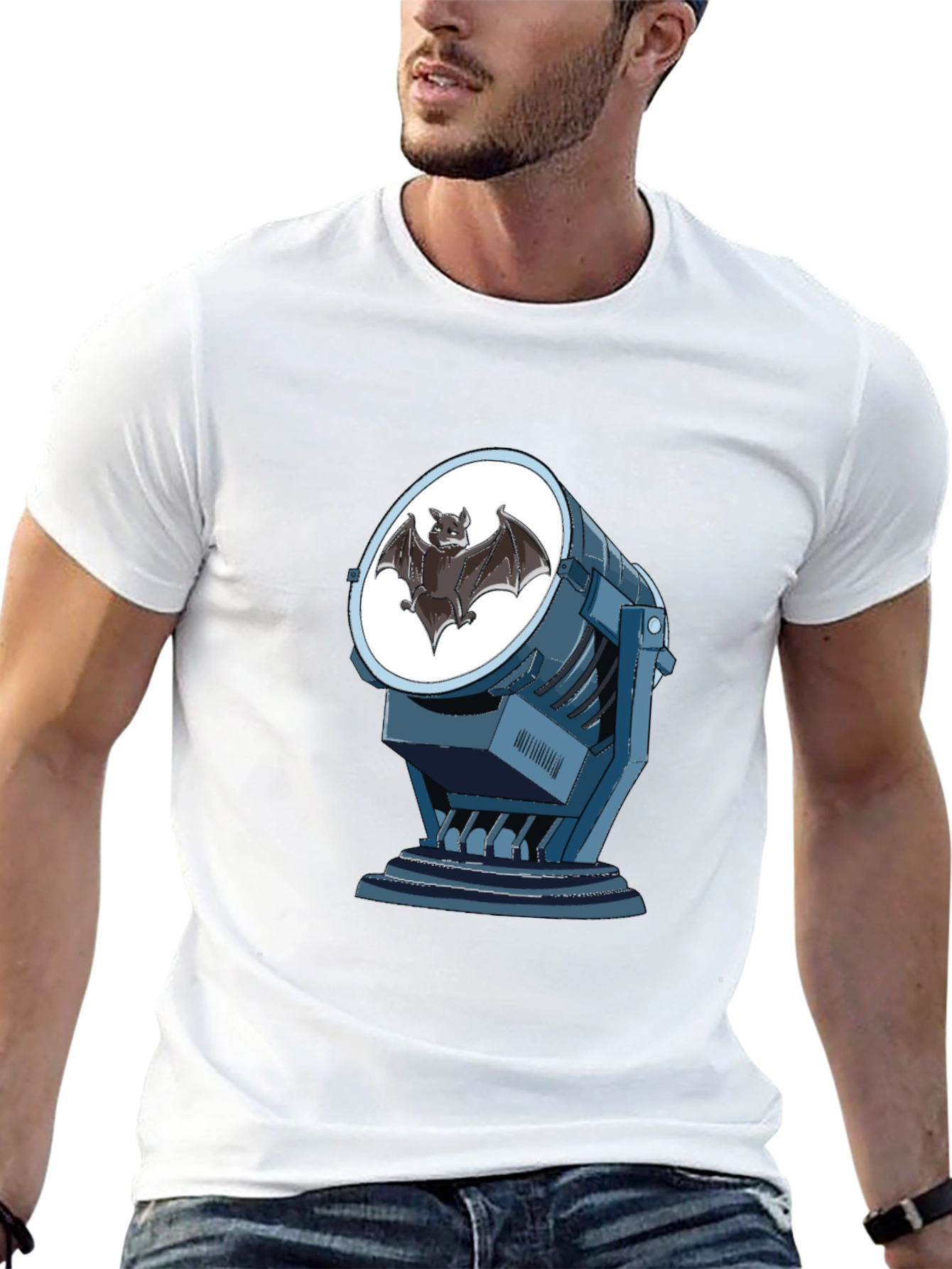 Bat Signal Graphic Tee - Superhero Fashion