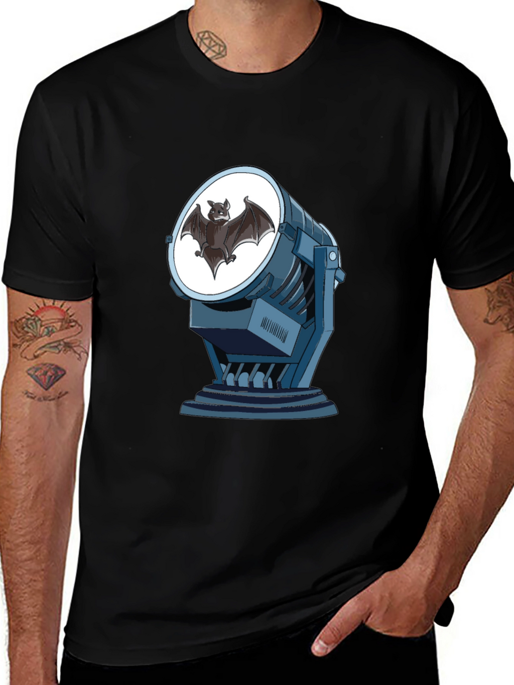 Bat Signal Graphic Tee - Superhero Fashion