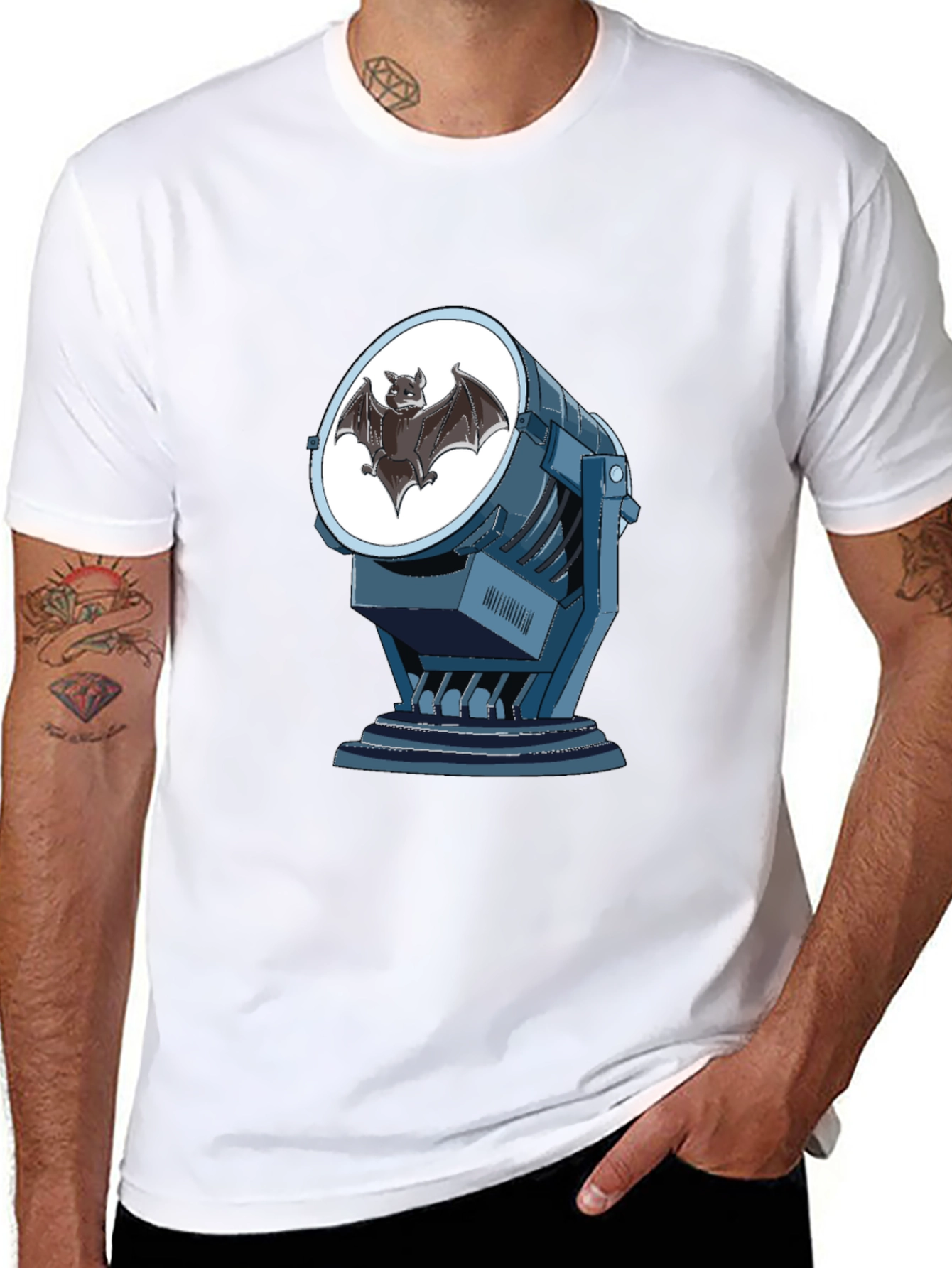 Bat Signal Graphic Tee - Superhero Fashion