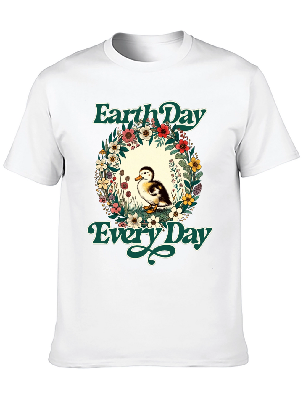 Earth Day Duckling Graphic T-Shirt