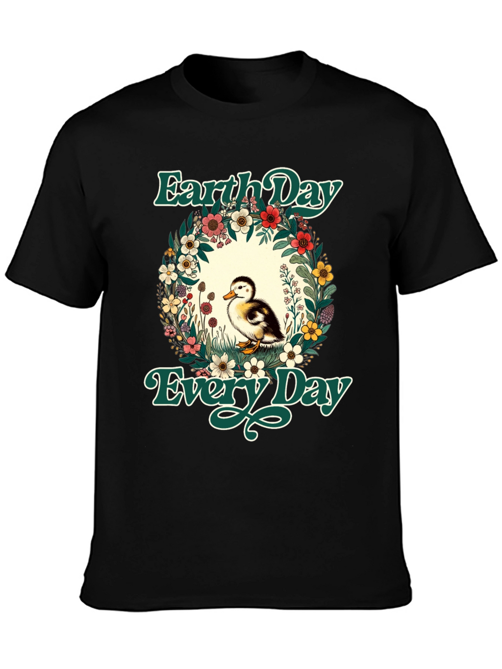 Earth Day Duckling Graphic T-Shirt
