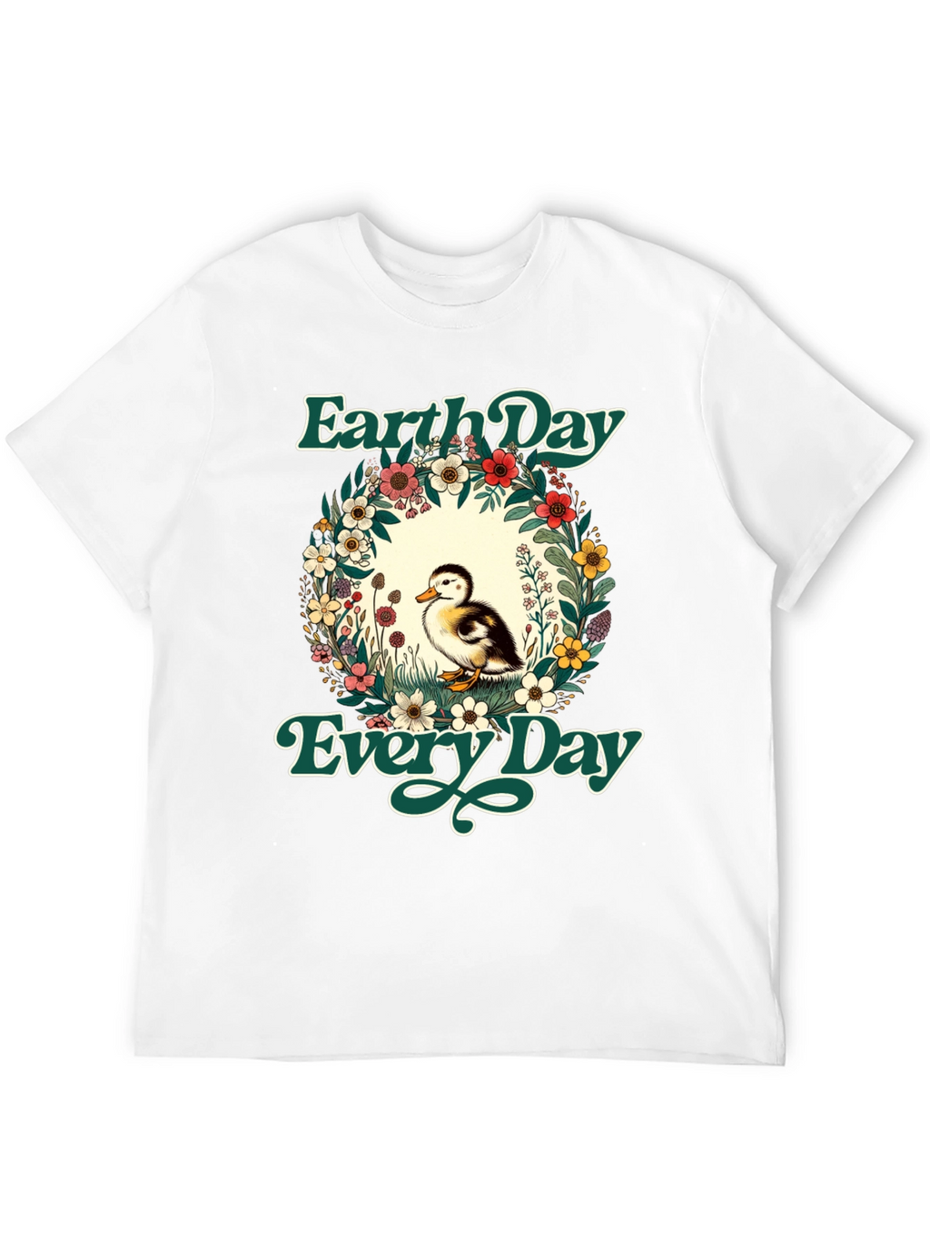 Earth Day Duckling Graphic T-Shirt