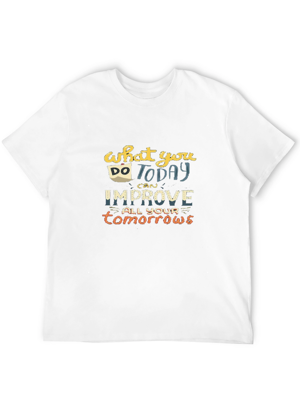 Motivational Quote Graphic T-Shirt - Black