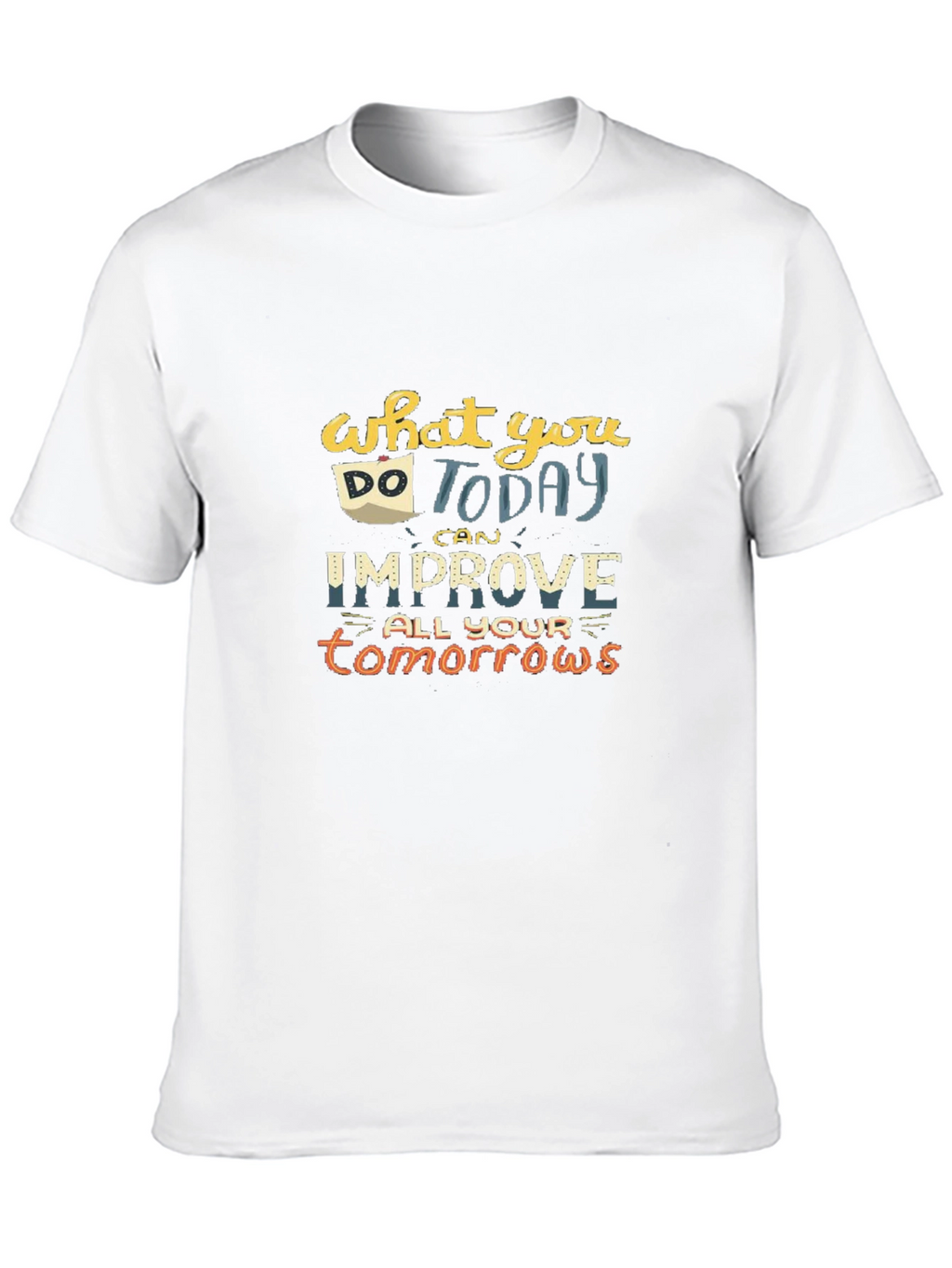 Motivational Quote Graphic T-Shirt - Black