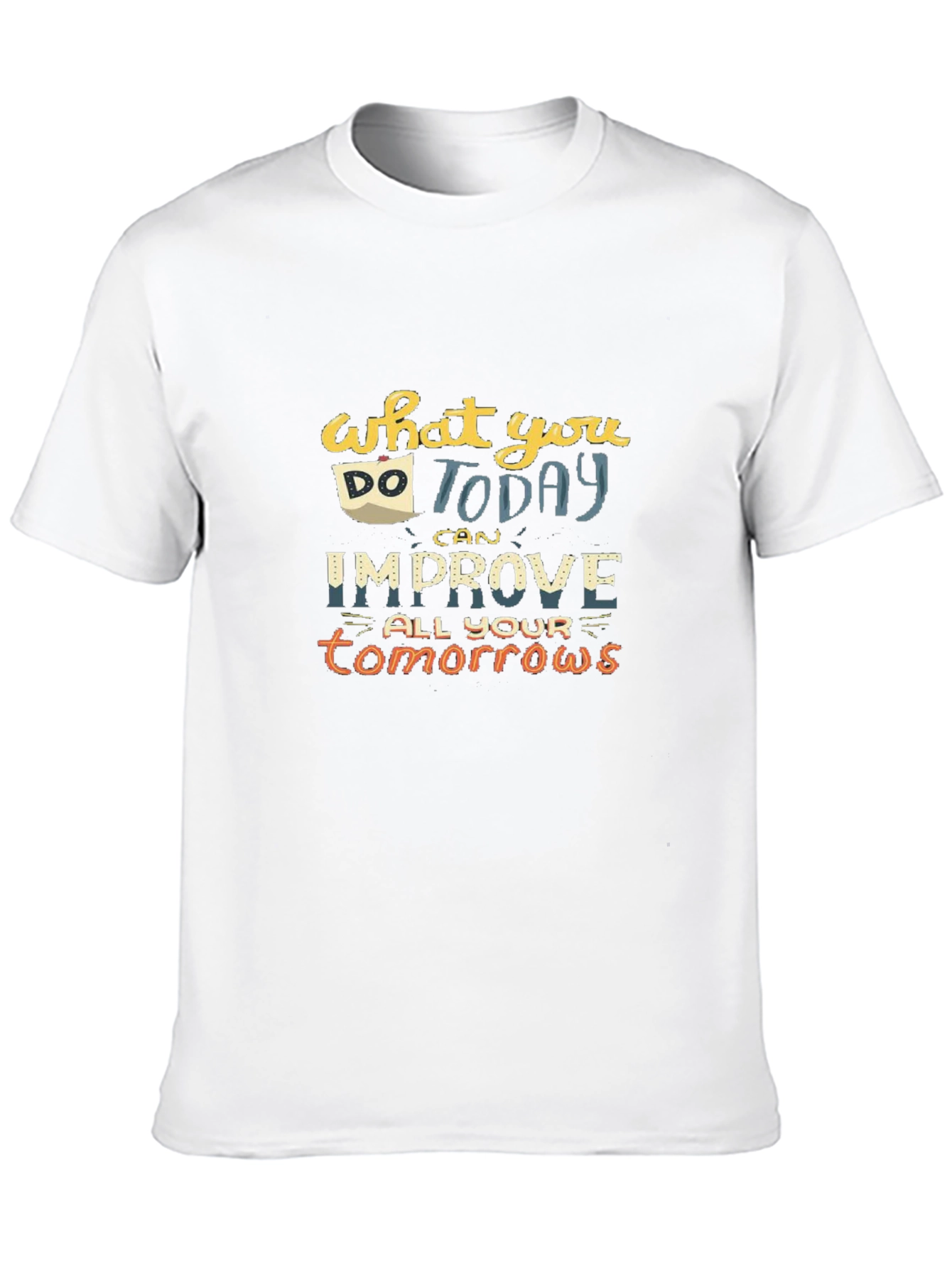 Motivational Quote Graphic T-Shirt - Black