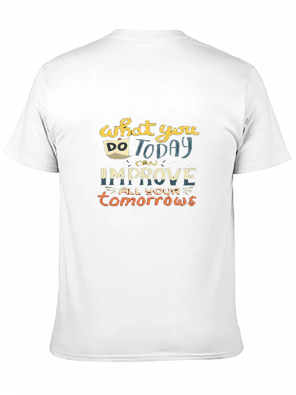 Motivational Quote Graphic T-Shirt - Black