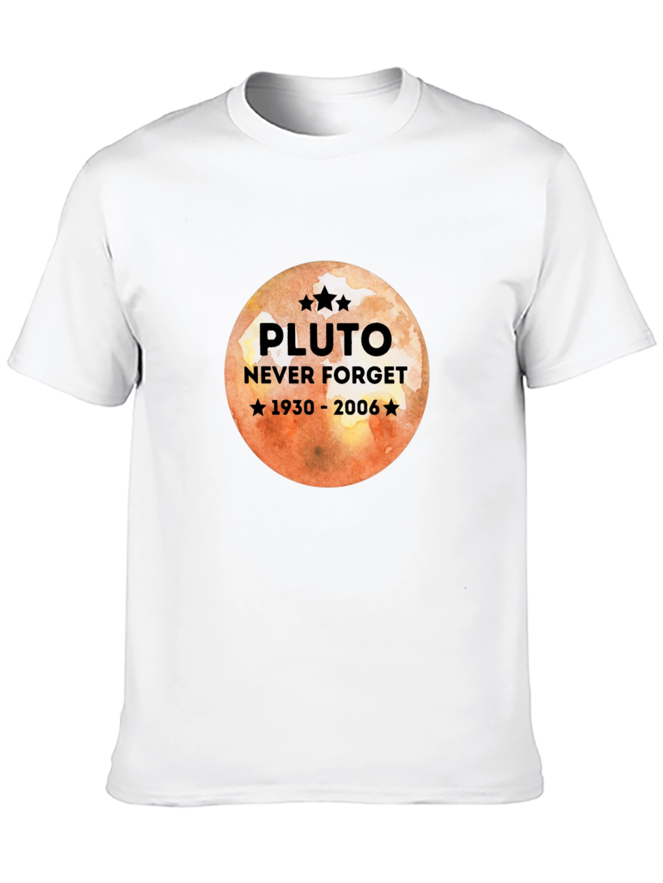 Pluto Never Forget Graphic Tee - Retro Style