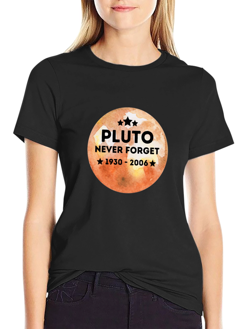 Pluto Never Forget Graphic Tee - Retro Style