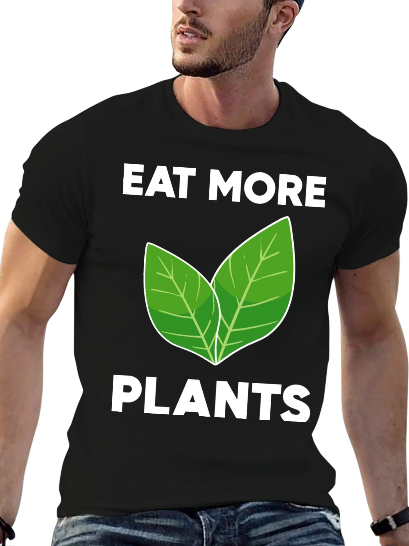 Eat More Plants Graphic Tee - Vegan Lifestyle T-Shirt