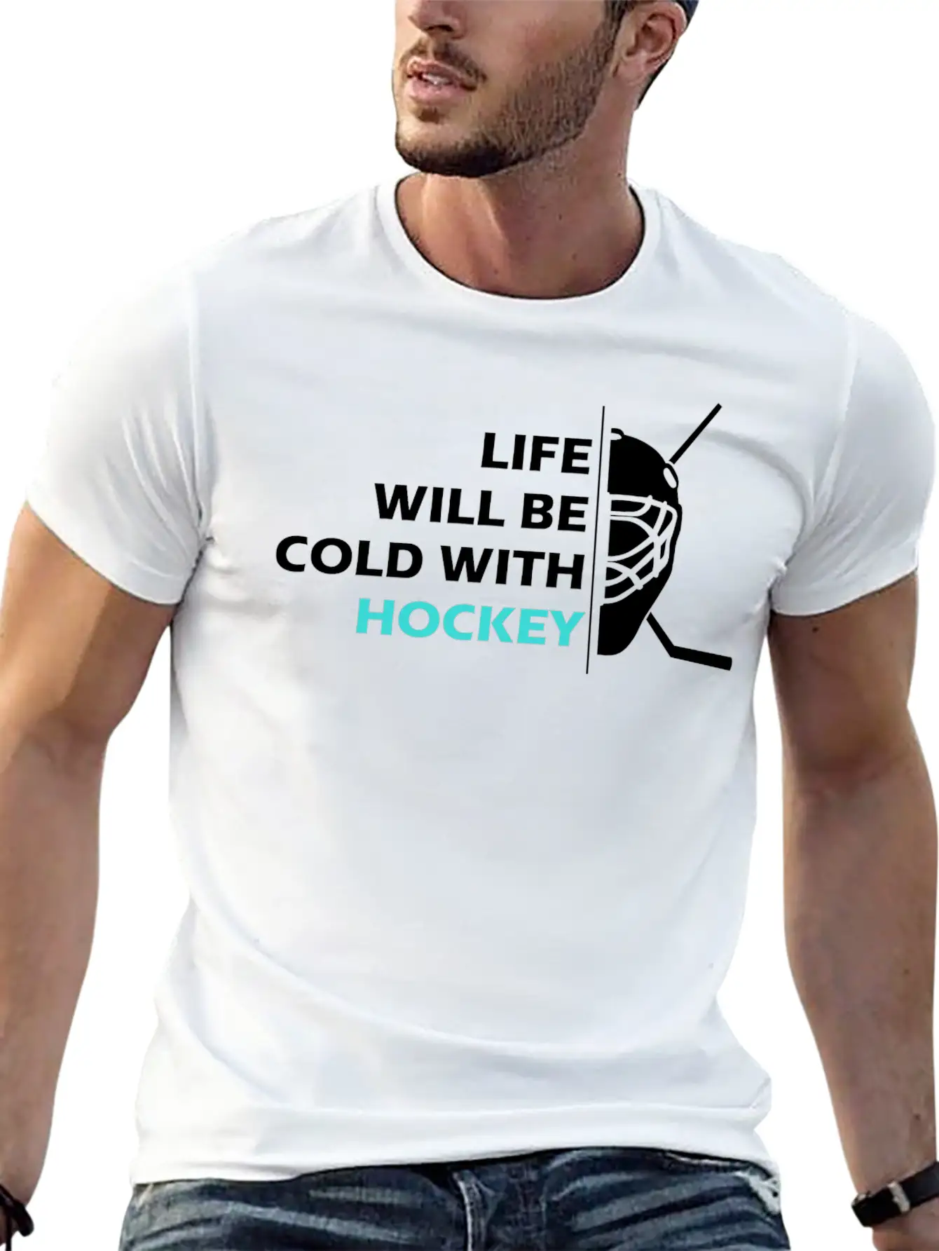 Hockey Art Basic Graphic T-Shirt – Daily Comfort In Soft Cotton