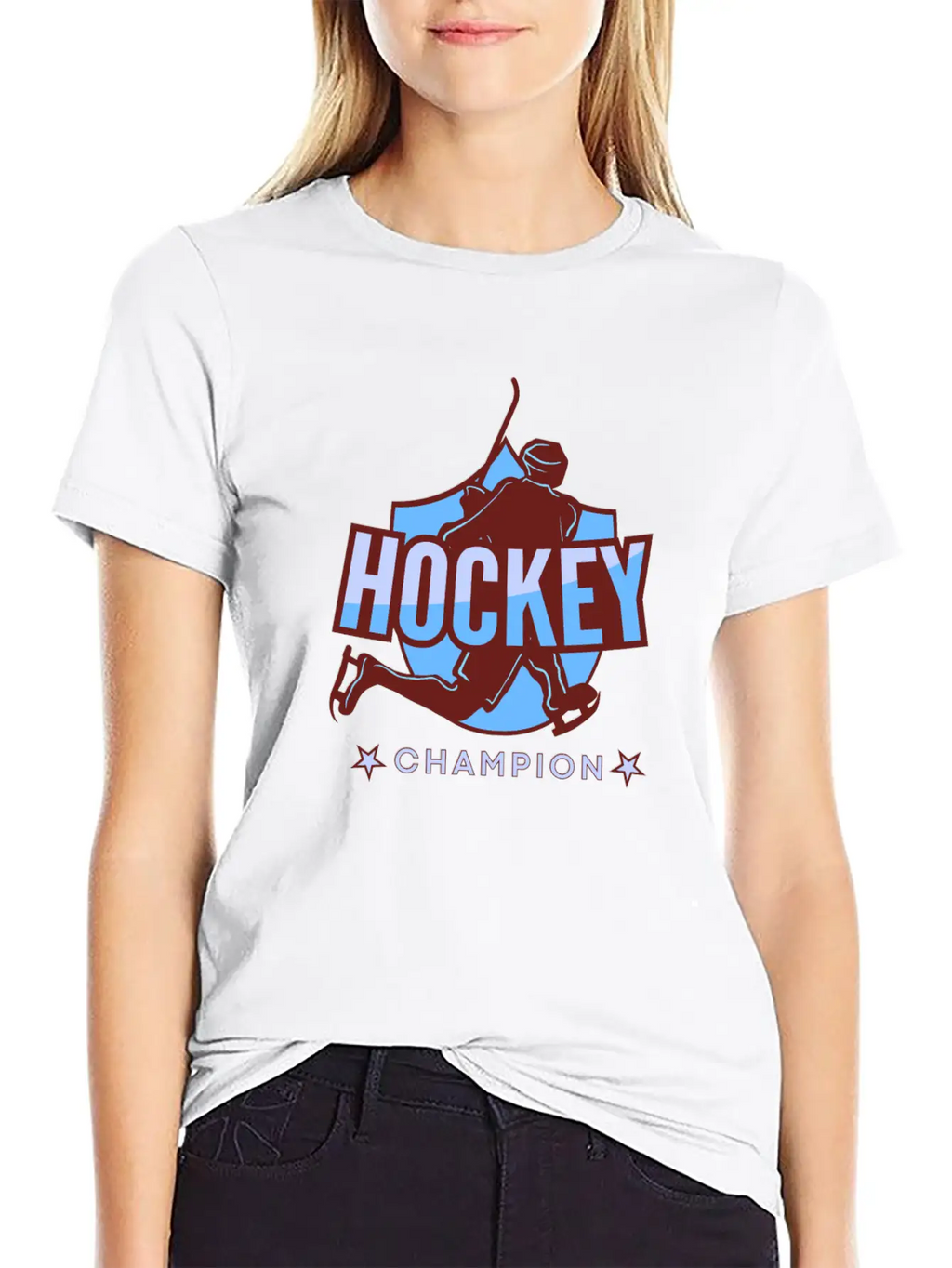 Hockey Game Ice Hockey Champion Gift Idea Essential Cotton Tee For Daily Outfits – Unisex Style