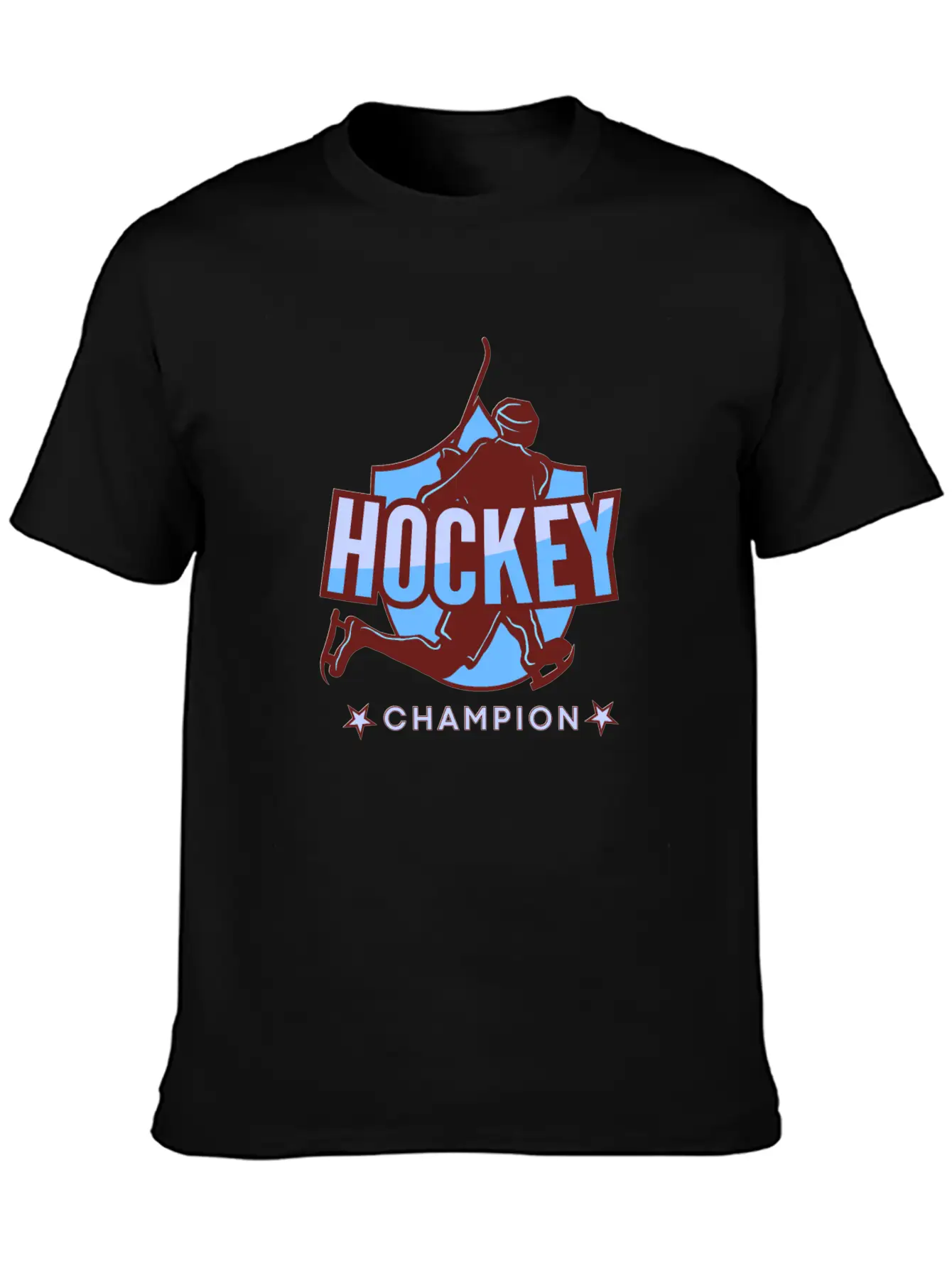 Hockey Game Ice Hockey Champion Gift Idea Essential Cotton Tee For Daily Outfits – Unisex Style