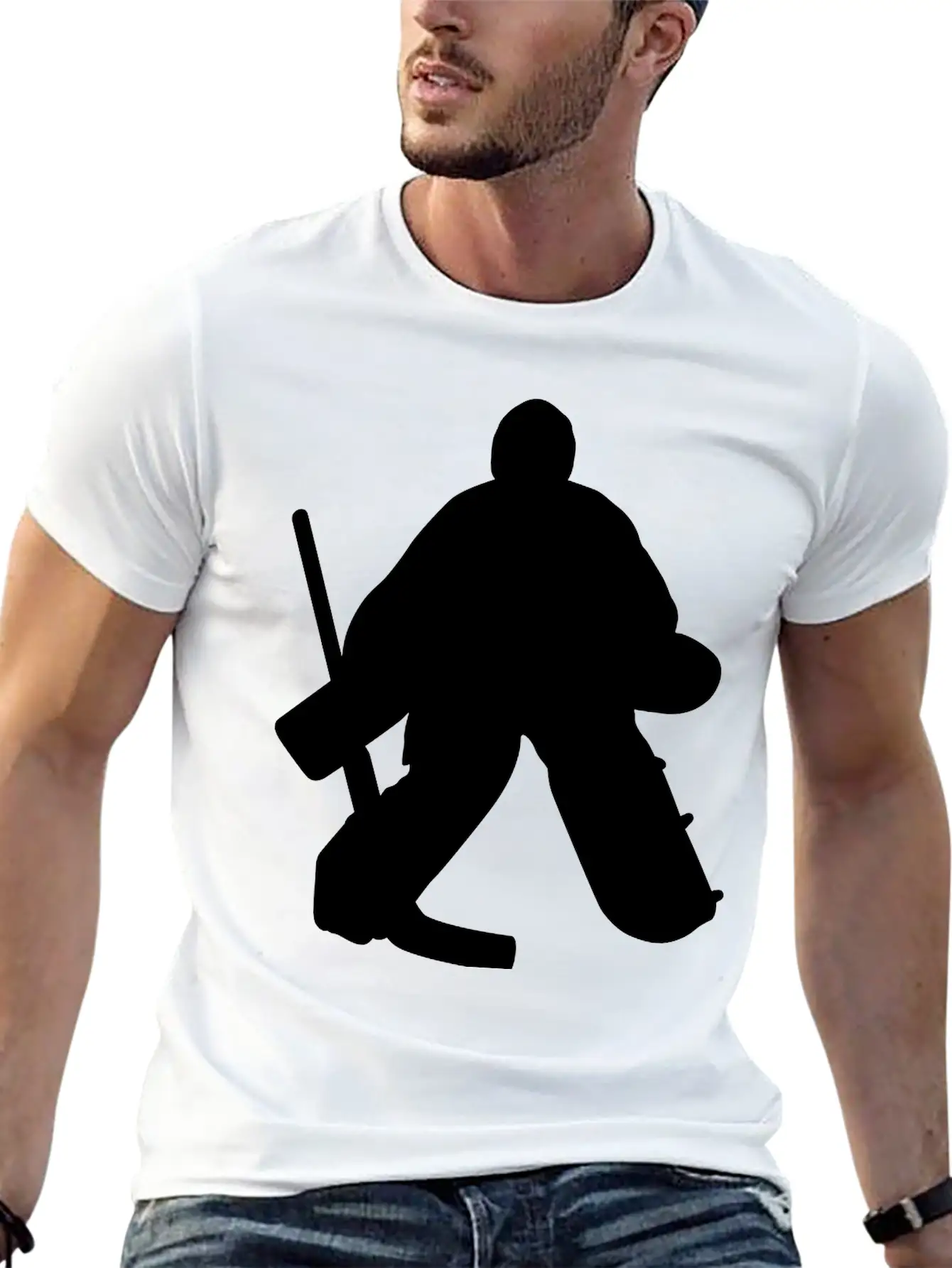 Hockey Goalie Classic Cotton Tee – Unisex Comfort For Any Season