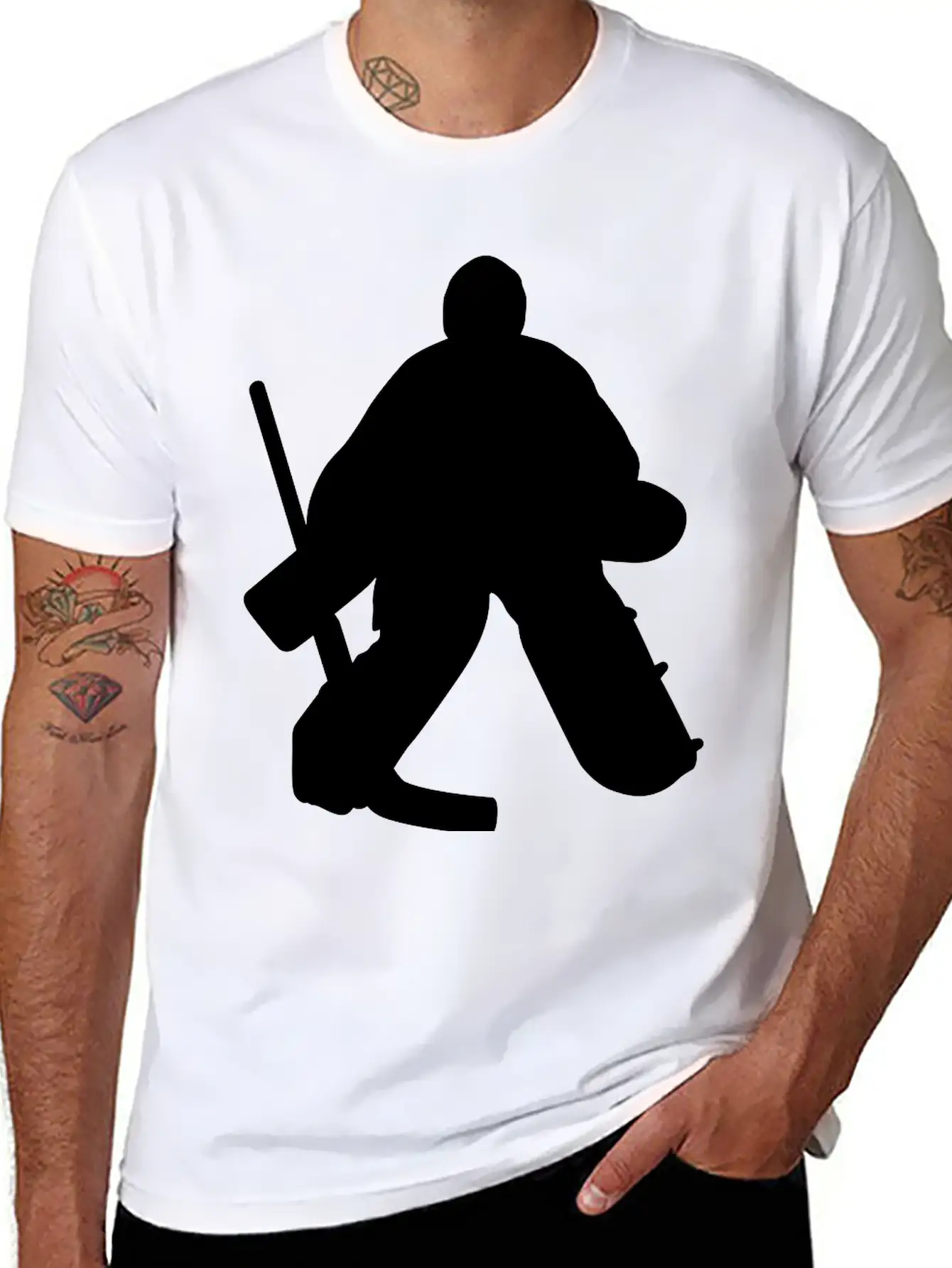 Hockey Goalie Classic Cotton Tee – Unisex Comfort For Any Season