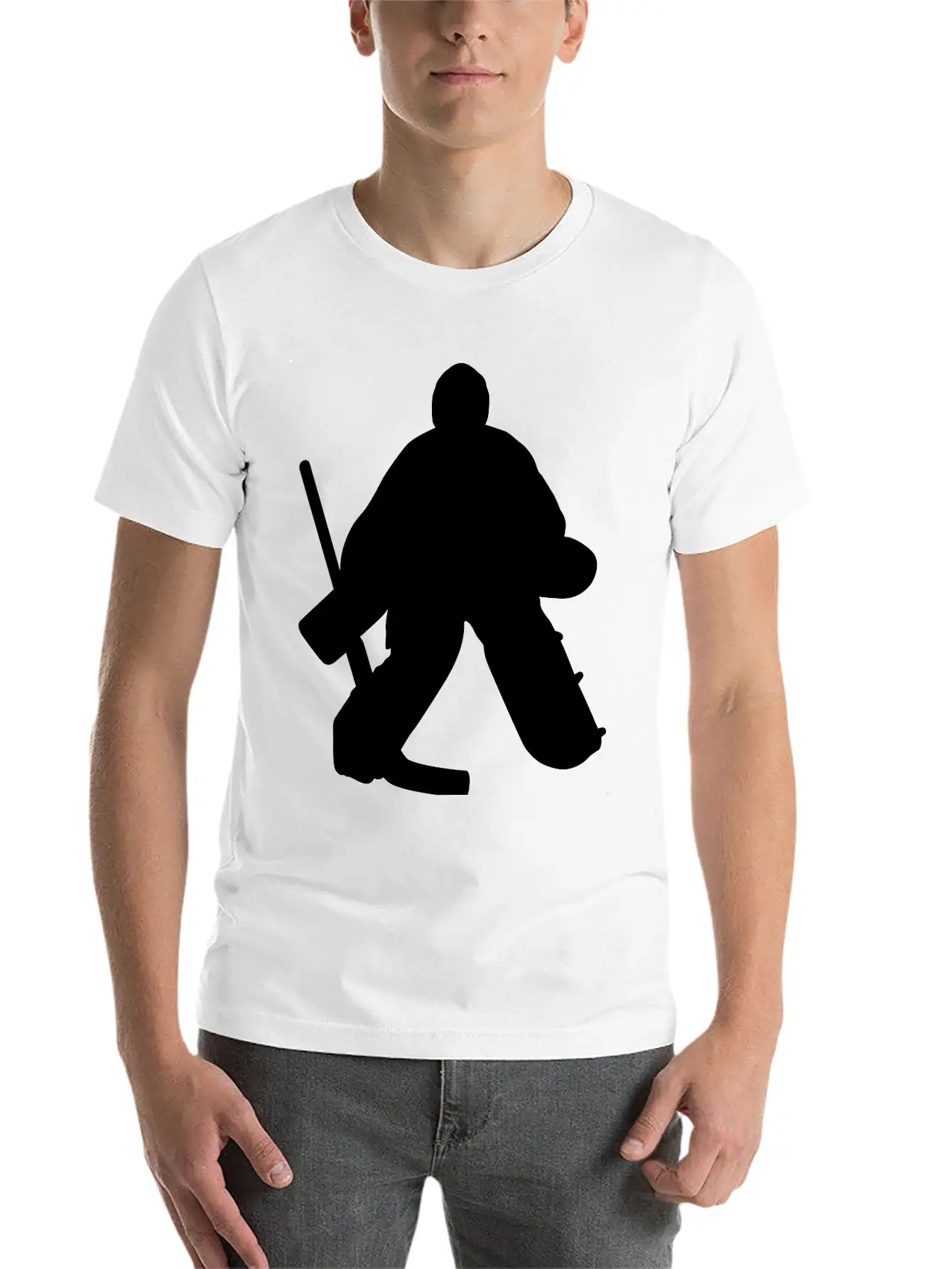 Hockey Goalie Classic Cotton Tee – Unisex Comfort For Any Season