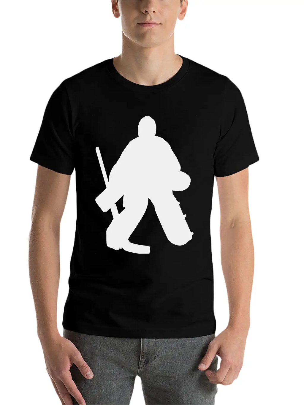 Hockey Goalie Classic Cotton Tee – Unisex Comfort For Any Season