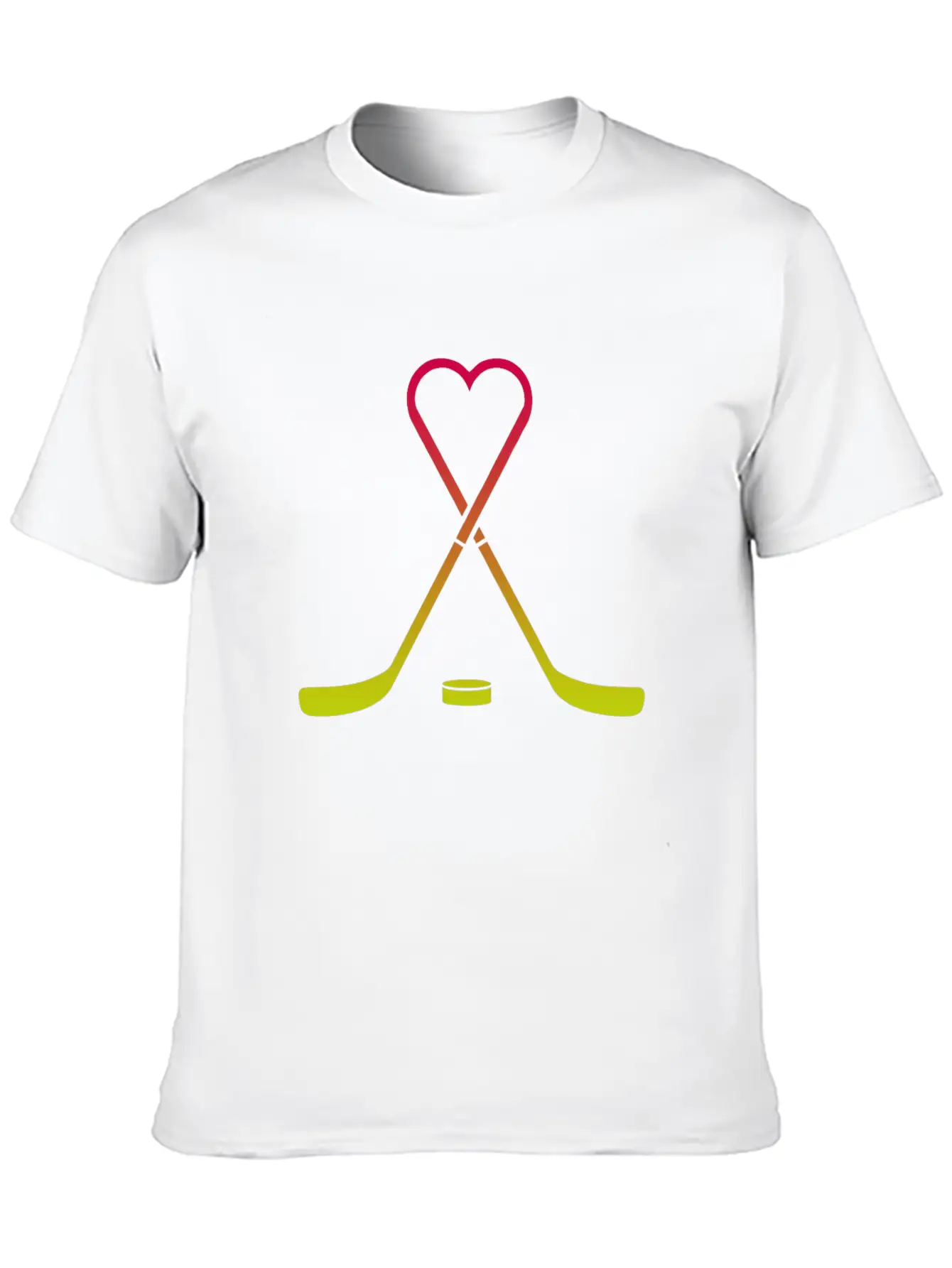 Hockey Sticks Heart Breathable Graphic T-Shirt – Perfect For Casual Days