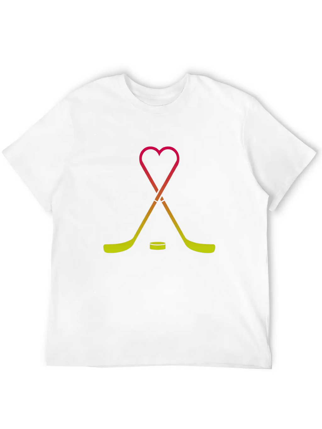 Hockey Sticks Heart Breathable Graphic T-Shirt – Perfect For Casual Days