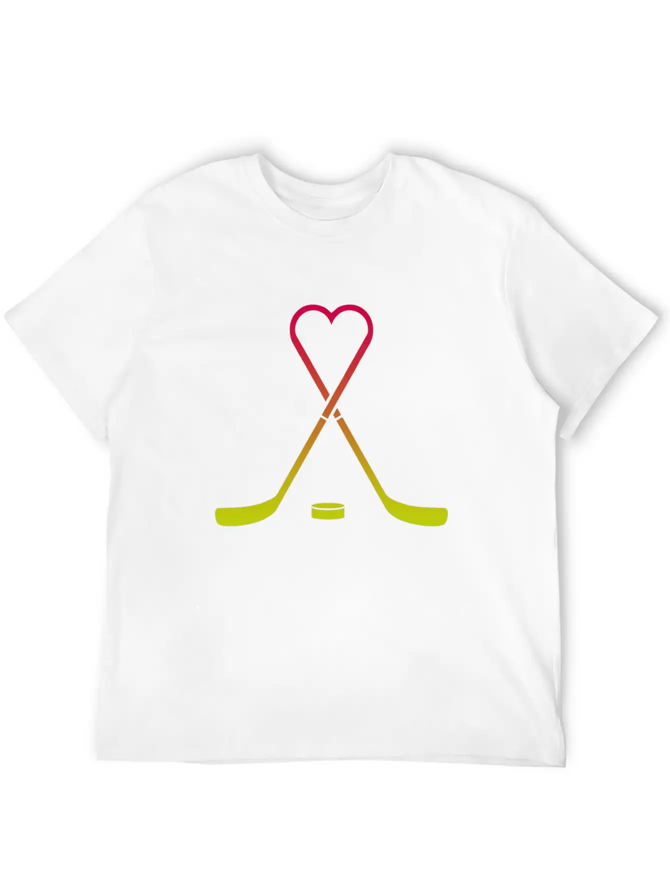 Hockey Sticks Heart Breathable Graphic T-Shirt – Perfect For Casual Days