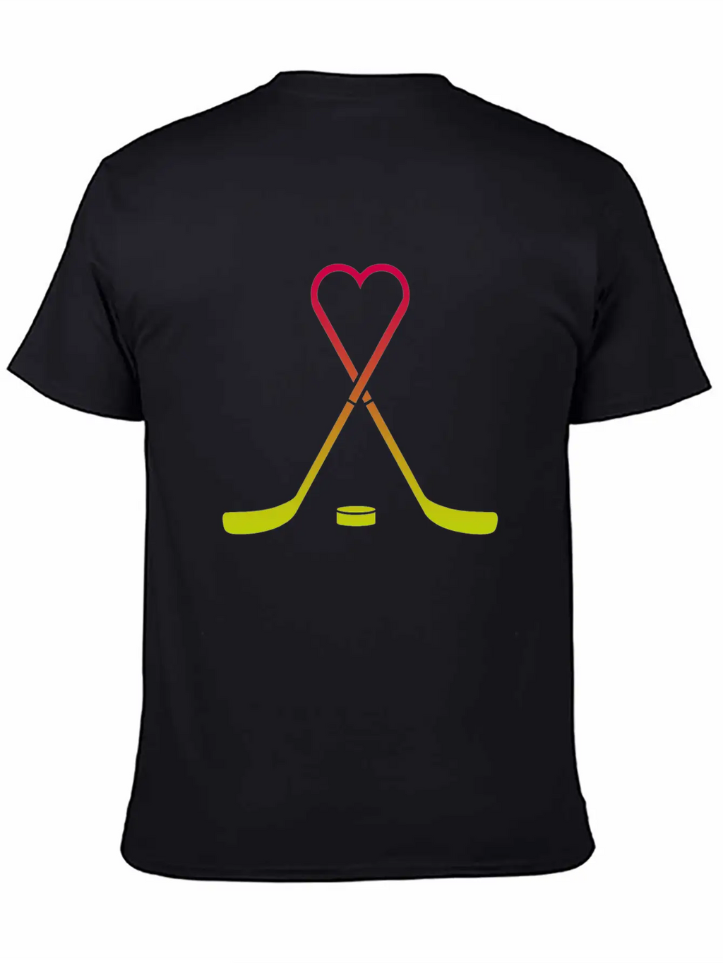Hockey Sticks Heart Breathable Graphic T-Shirt – Perfect For Casual Days