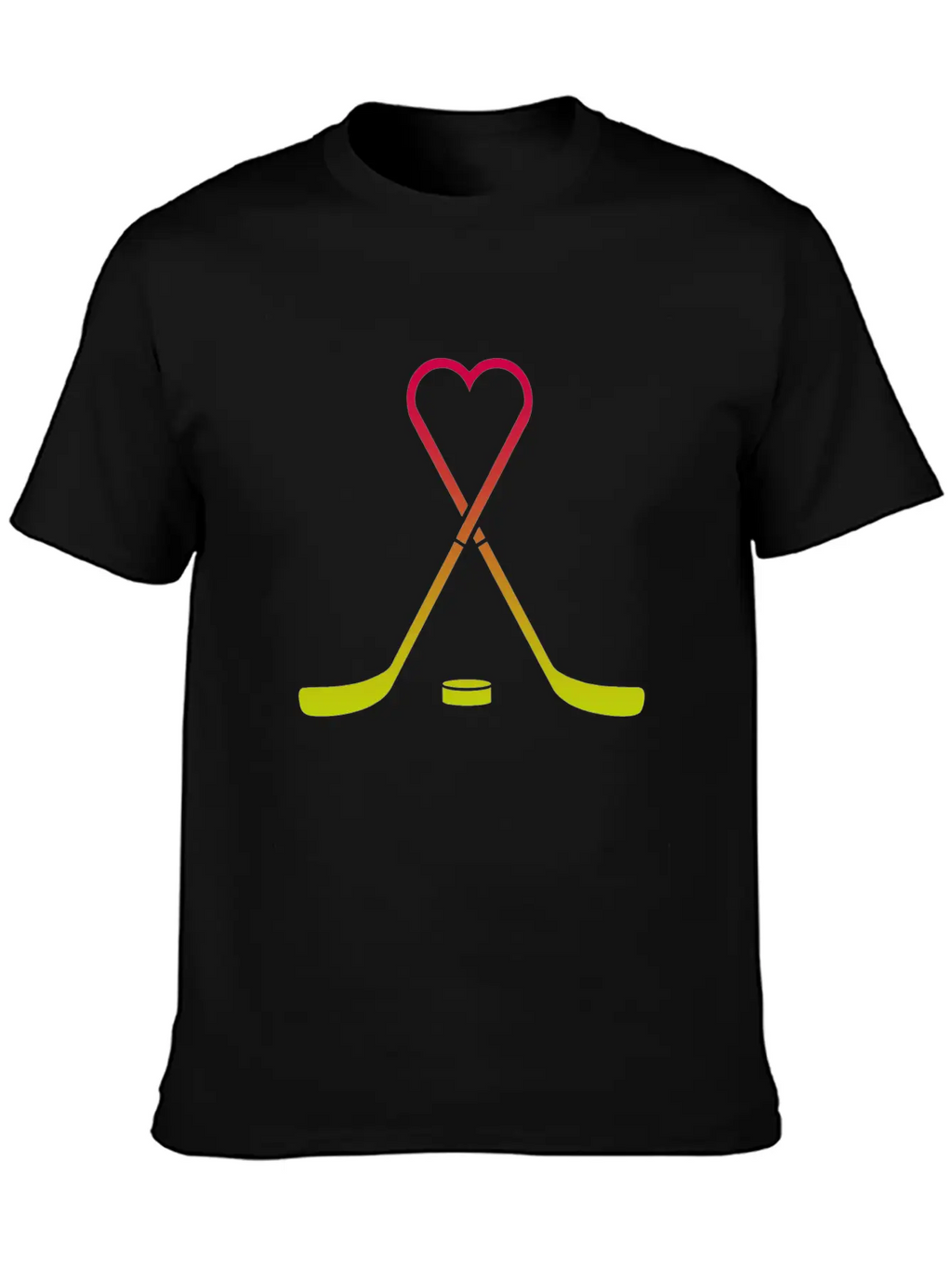 Hockey Sticks Heart Breathable Graphic T-Shirt – Perfect For Casual Days