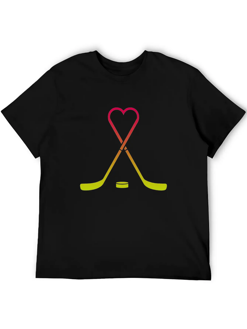 Hockey Sticks Heart Breathable Graphic T-Shirt – Perfect For Casual Days