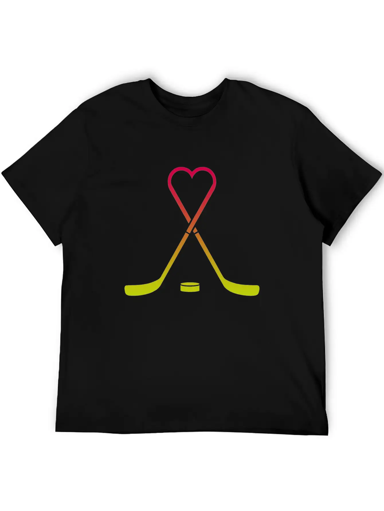 Hockey Sticks Heart Breathable Graphic T-Shirt – Perfect For Casual Days