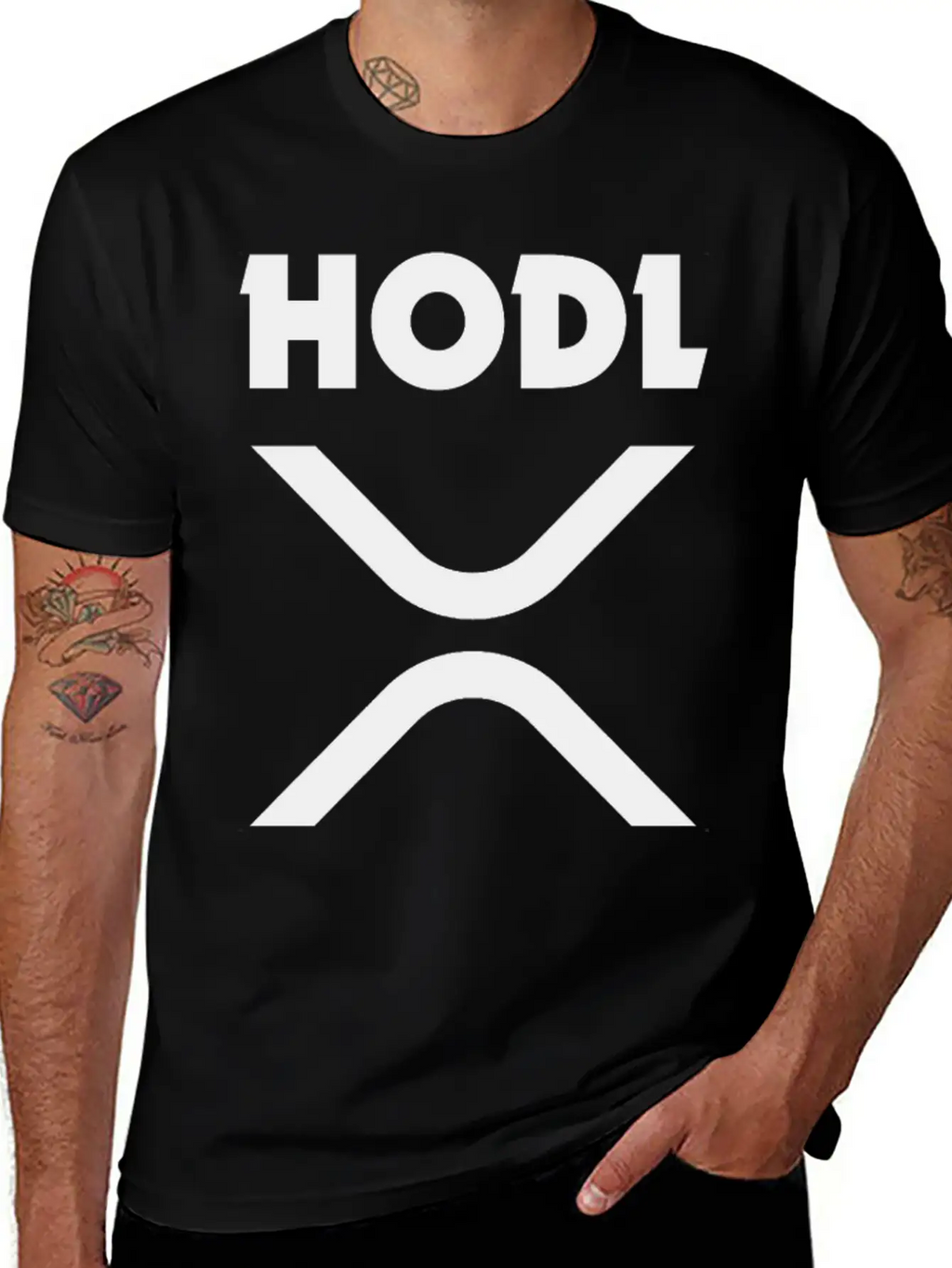 HODL Ripple (XRP) Stylish Everyday T-Shirt – Unisex Basic Cotton Tee