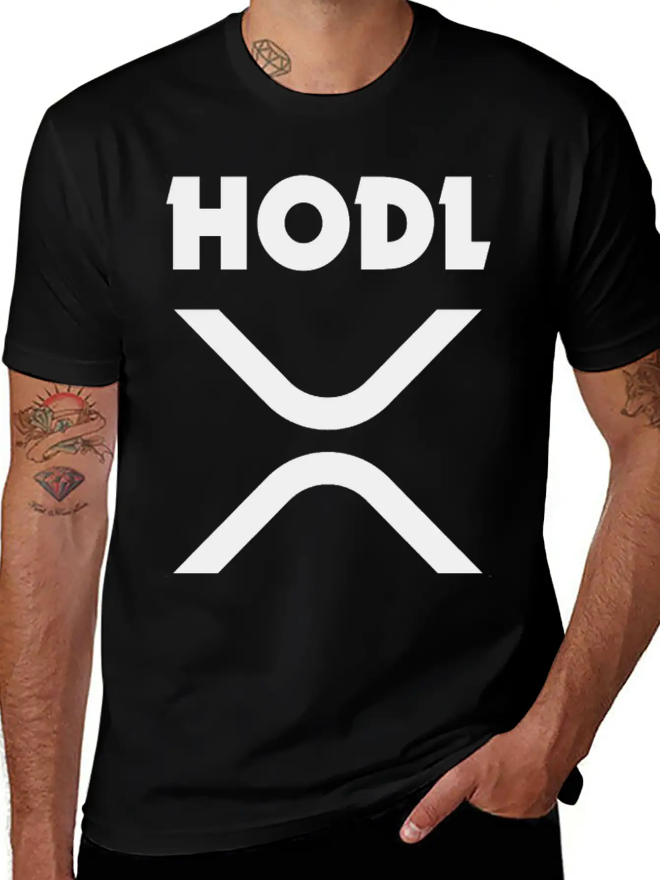 HODL Ripple (XRP) Stylish Everyday T-Shirt – Unisex Basic Cotton Tee