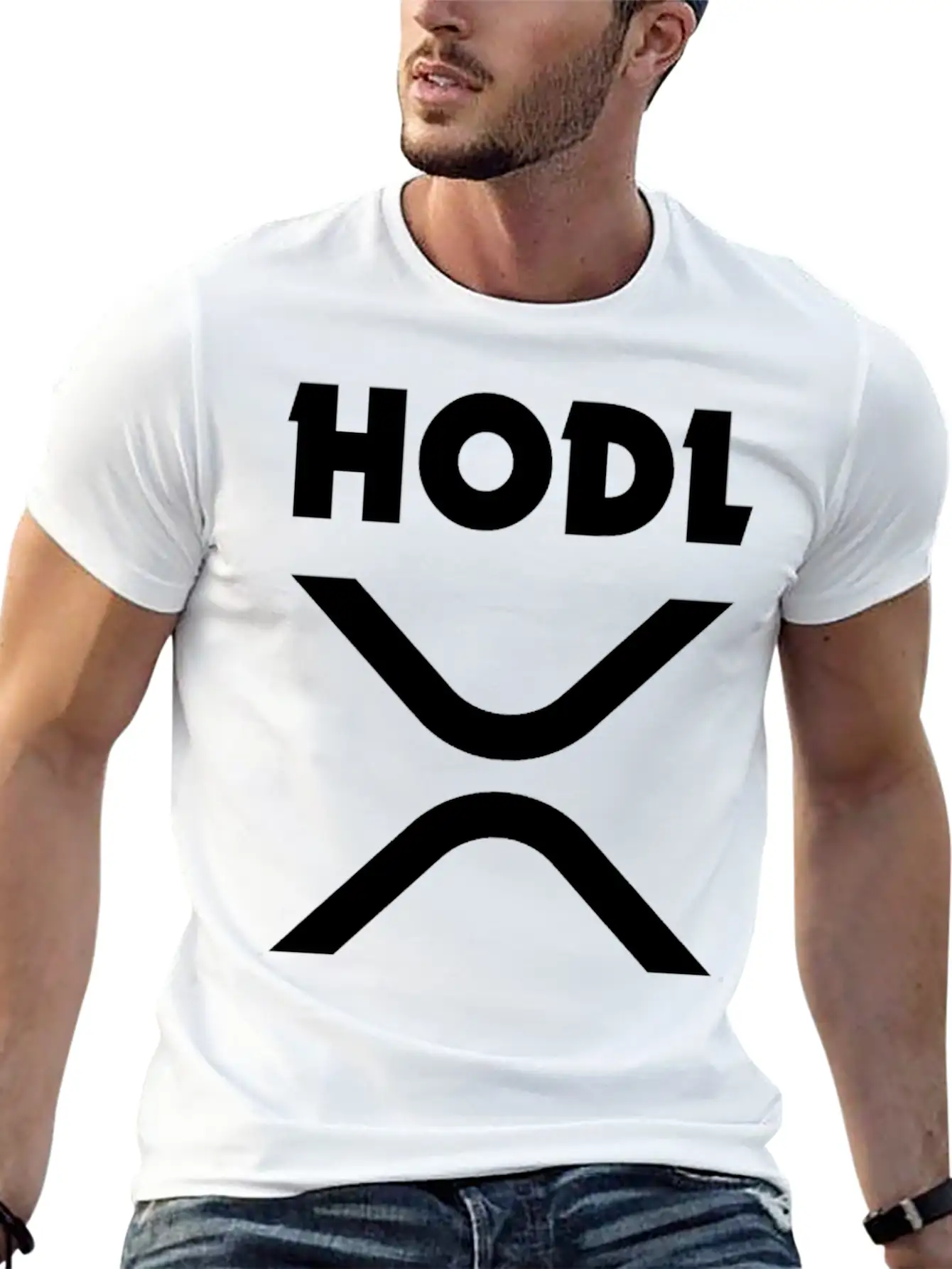 HODL Ripple (XRP) Stylish Everyday T-Shirt – Unisex Basic Cotton Tee