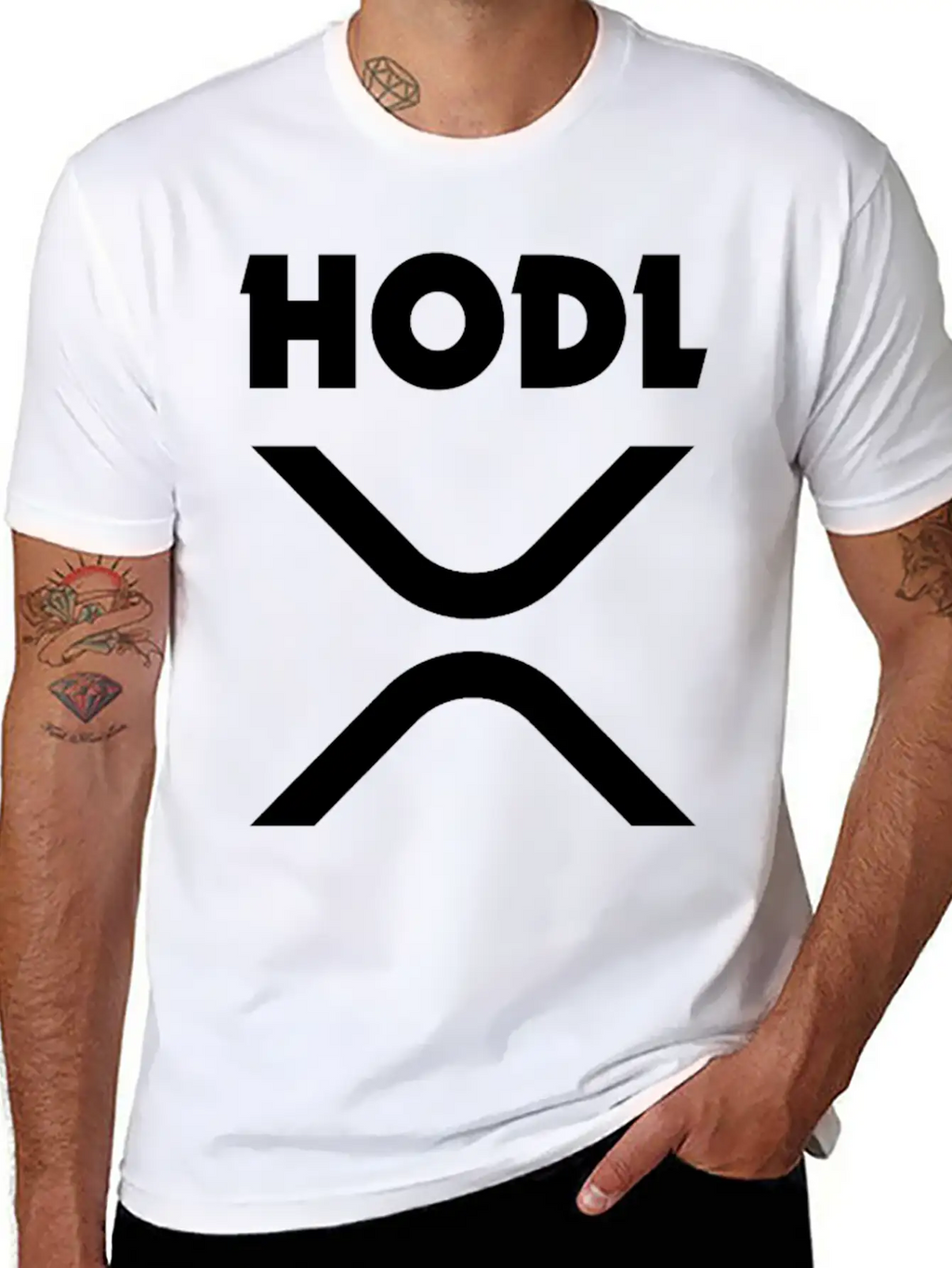 HODL Ripple (XRP) Stylish Everyday T-Shirt – Unisex Basic Cotton Tee