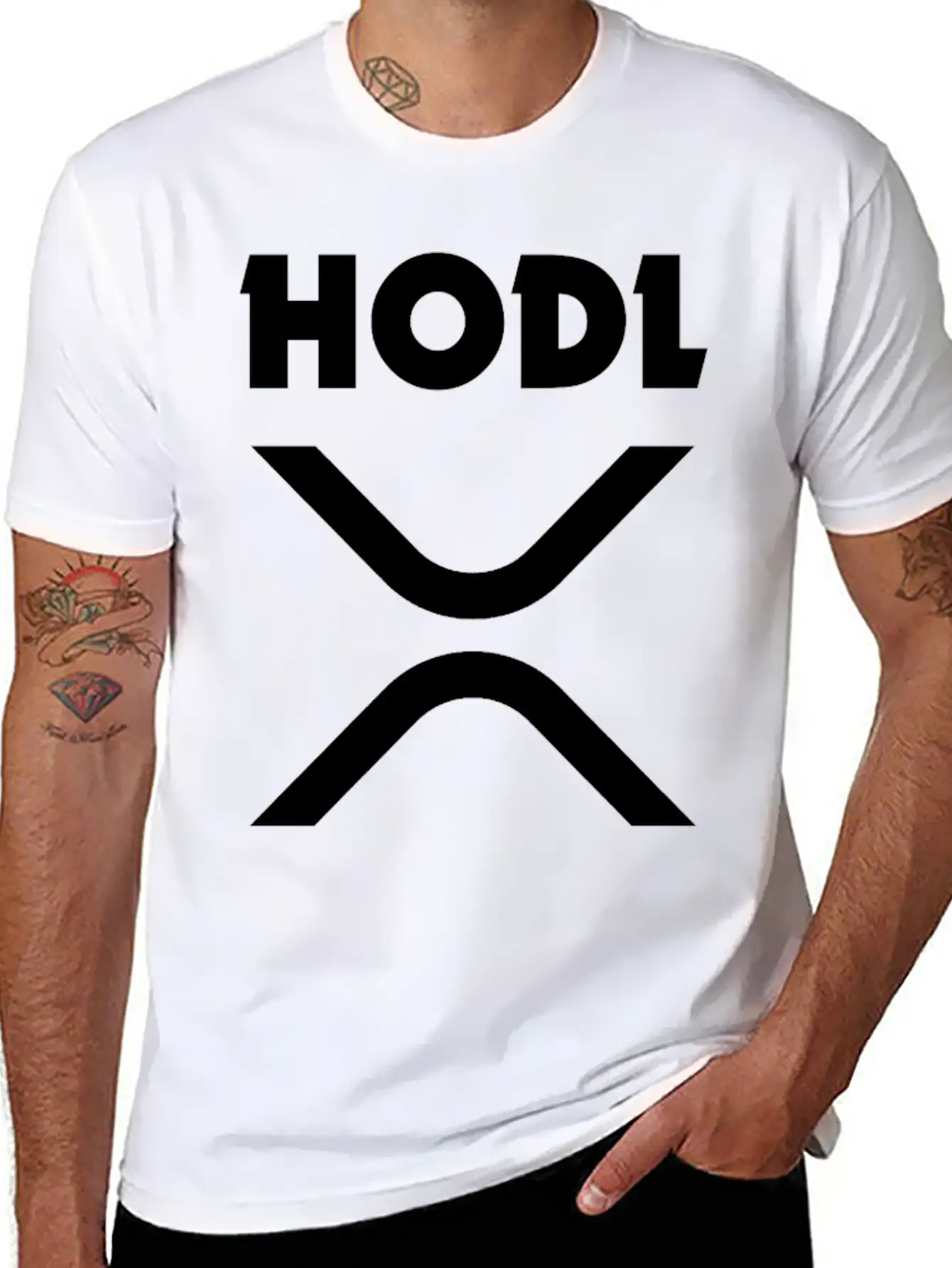 HODL Ripple (XRP) Stylish Everyday T-Shirt – Unisex Basic Cotton Tee