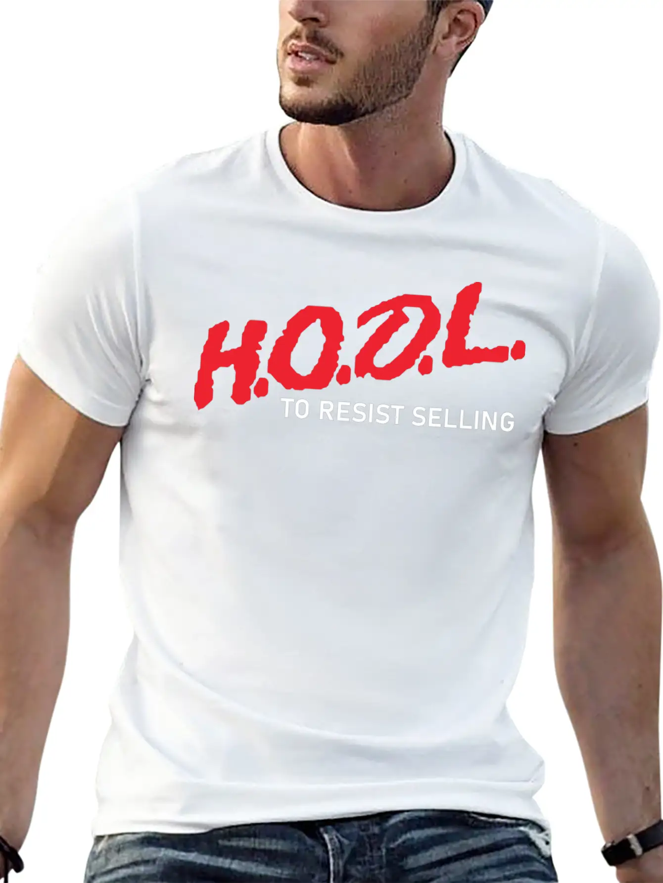 HODL To Resist Selling Crypto Clothing Timeless Short Sleeve Tee – Comfy And Minimalist Design