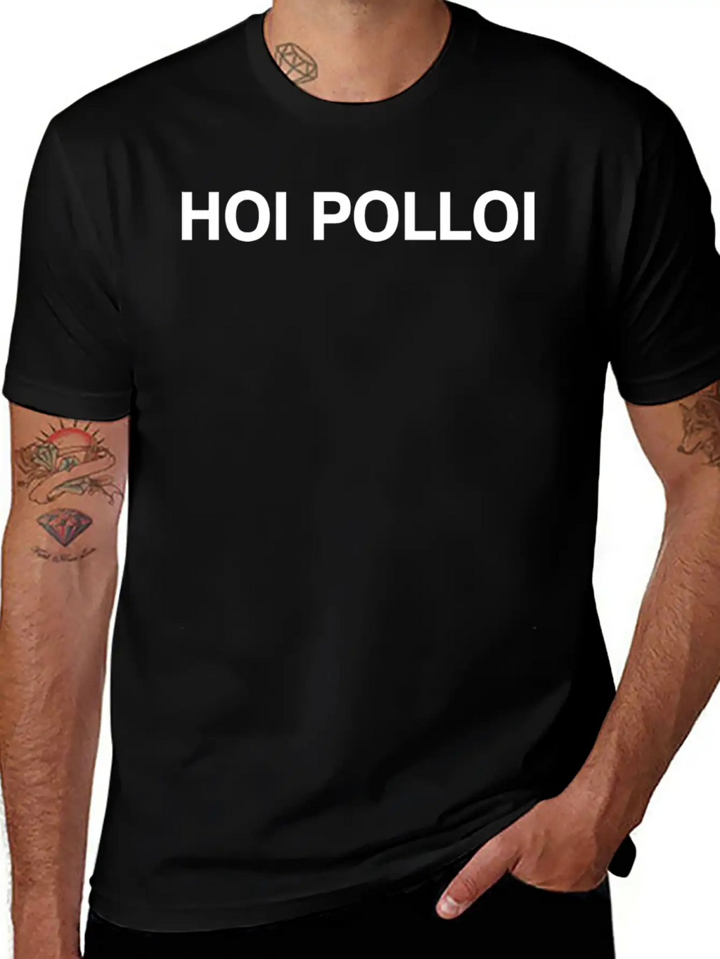 HOI POLLOI Blue Relaxed Everyday Tee – Lightweight And Durable Cotton