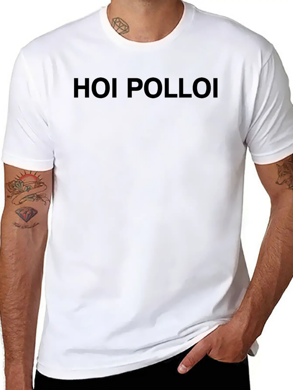 HOI POLLOI Blue Relaxed Everyday Tee – Lightweight And Durable Cotton