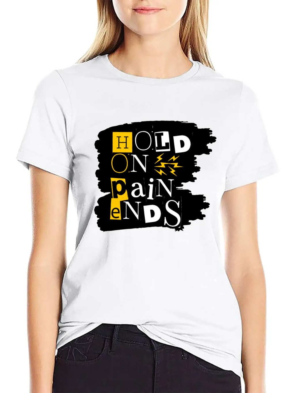 Hold On Pain Ends Stylish Everyday T-Shirt – Unisex Basic Cotton Tee