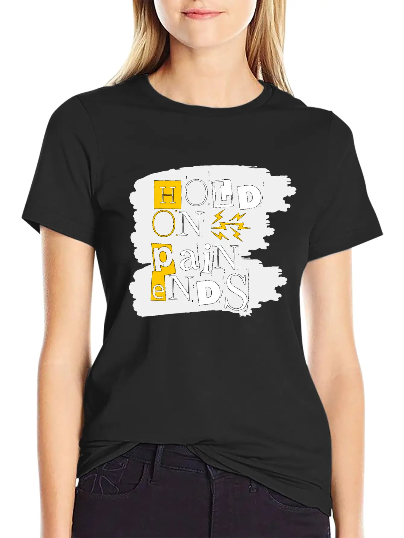 Hold On Pain Ends Stylish Everyday T-Shirt – Unisex Basic Cotton Tee