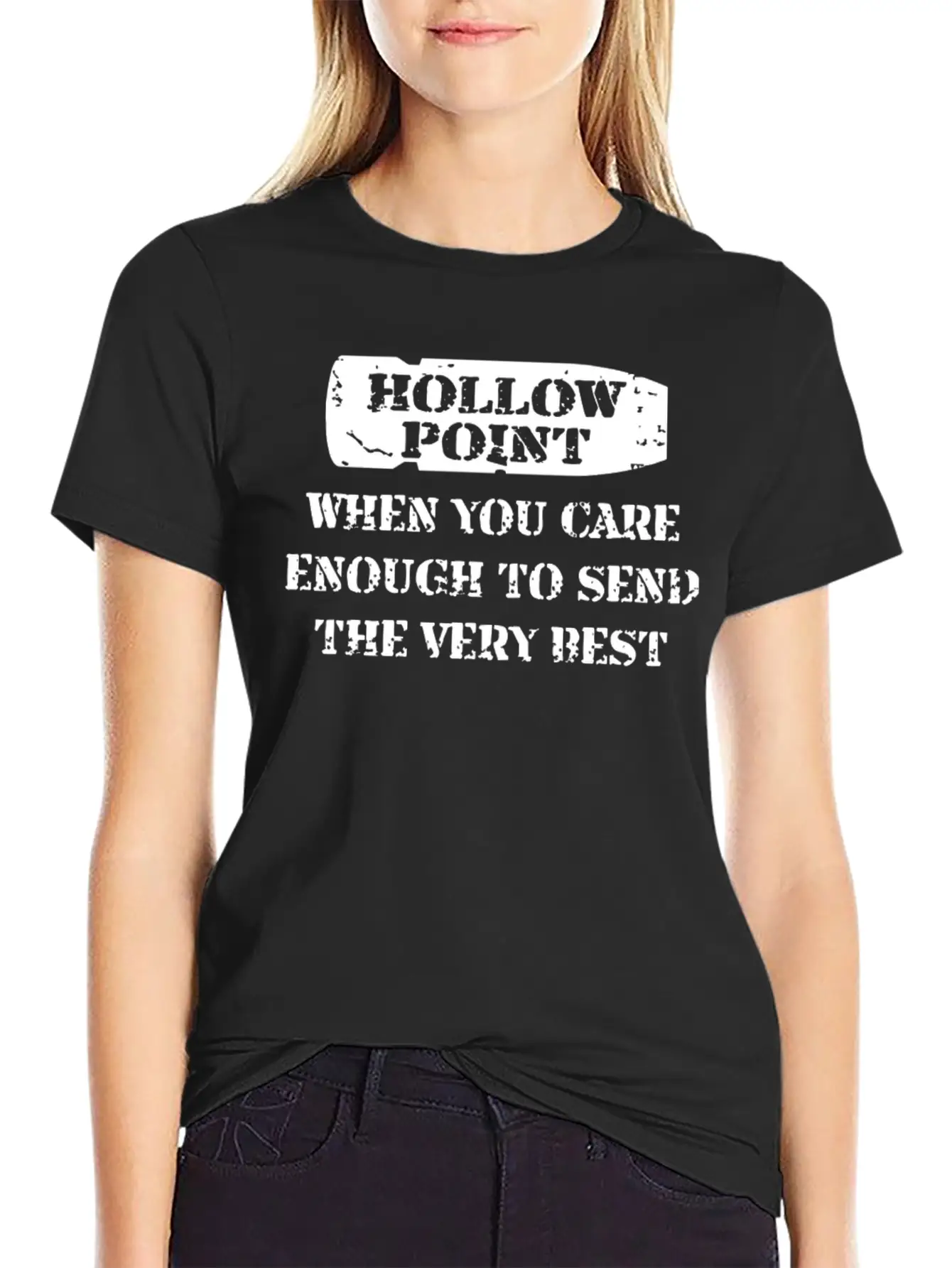 Hollow Point Basic Graphic T-Shirt – Daily Comfort In Soft Cotton