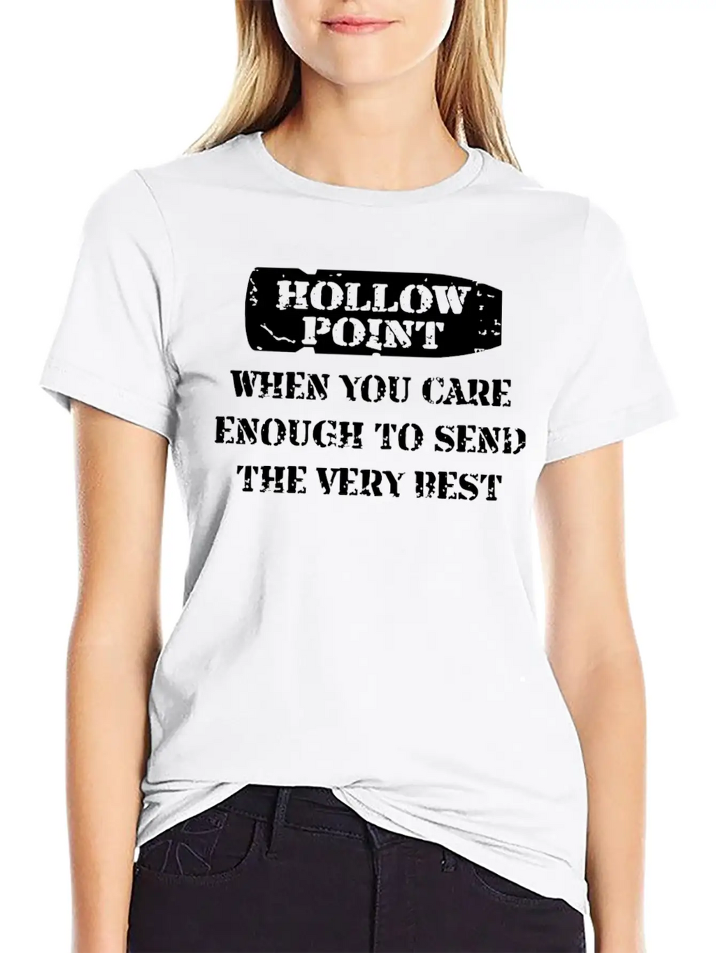 Hollow Point Basic Graphic T-Shirt – Daily Comfort In Soft Cotton