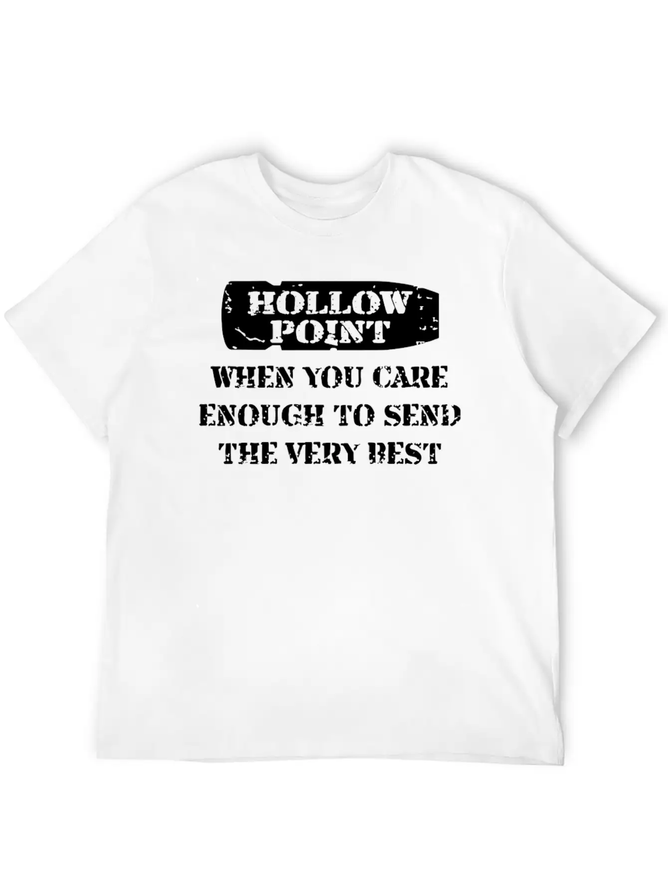 Hollow Point Basic Graphic T-Shirt – Daily Comfort In Soft Cotton