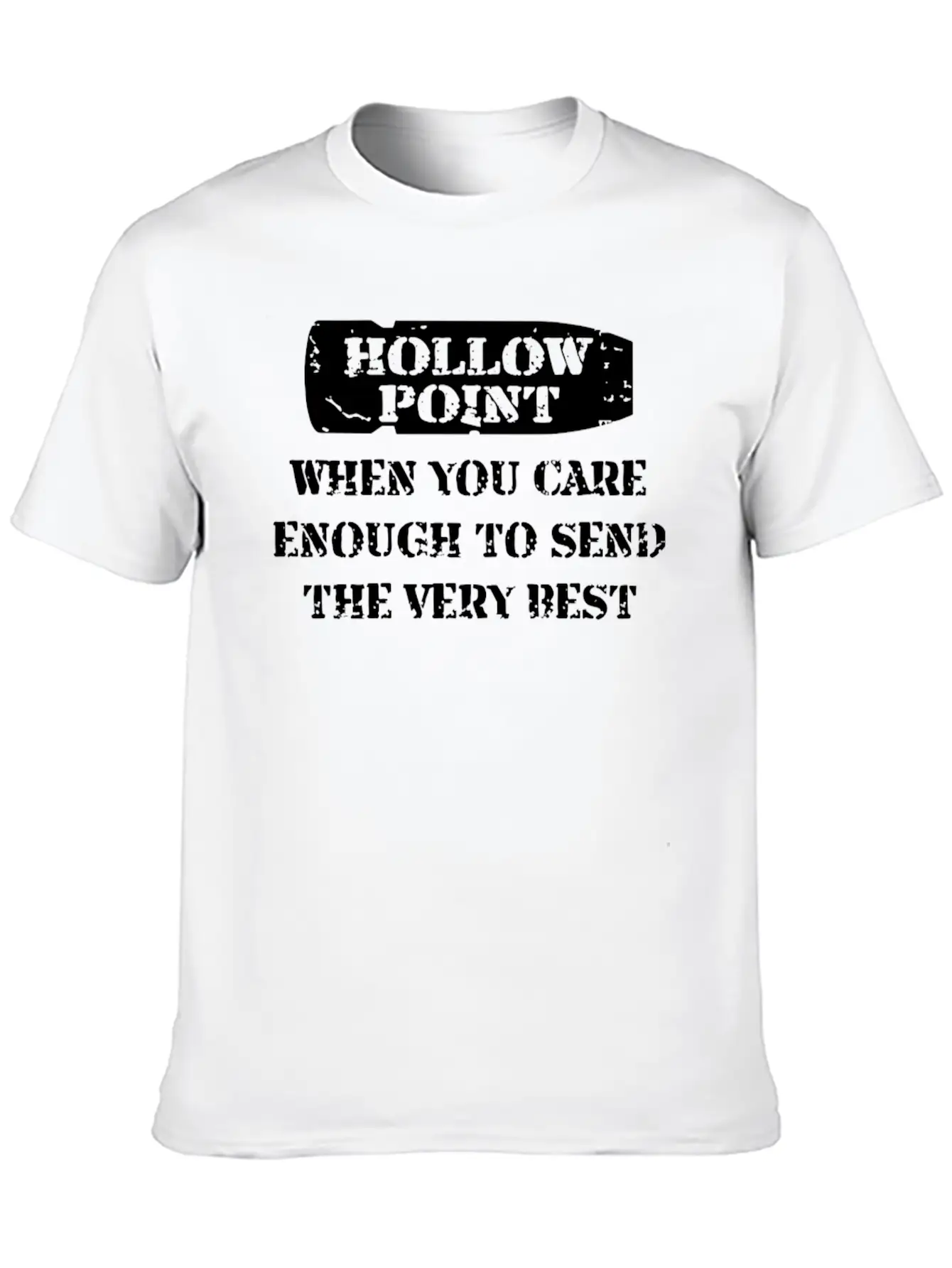 Hollow Point Basic Graphic T-Shirt – Daily Comfort In Soft Cotton