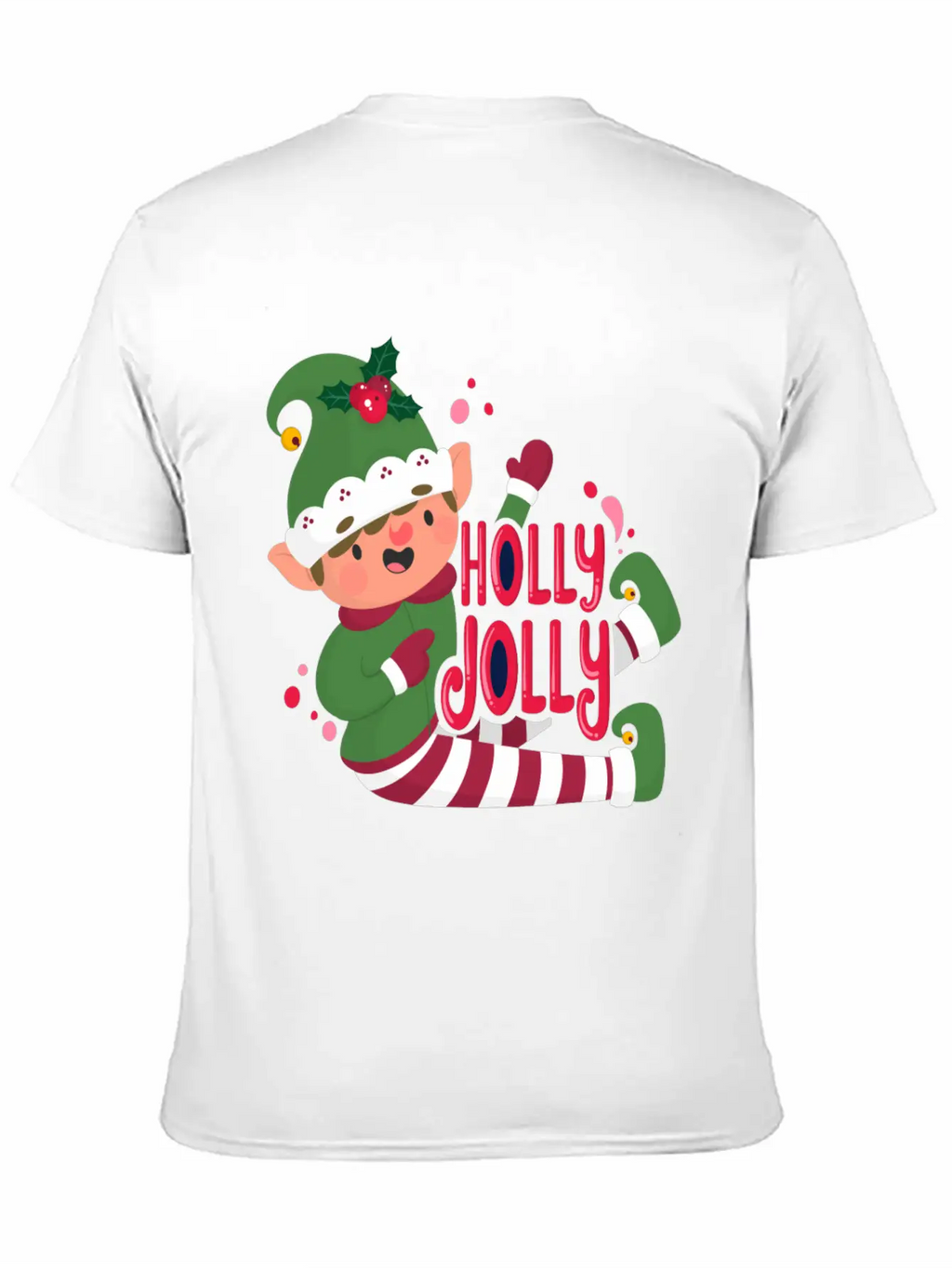 Holly Jolly Christmas Day Character Relaxed Everyday Tee – Lightweight And Durable Cotton