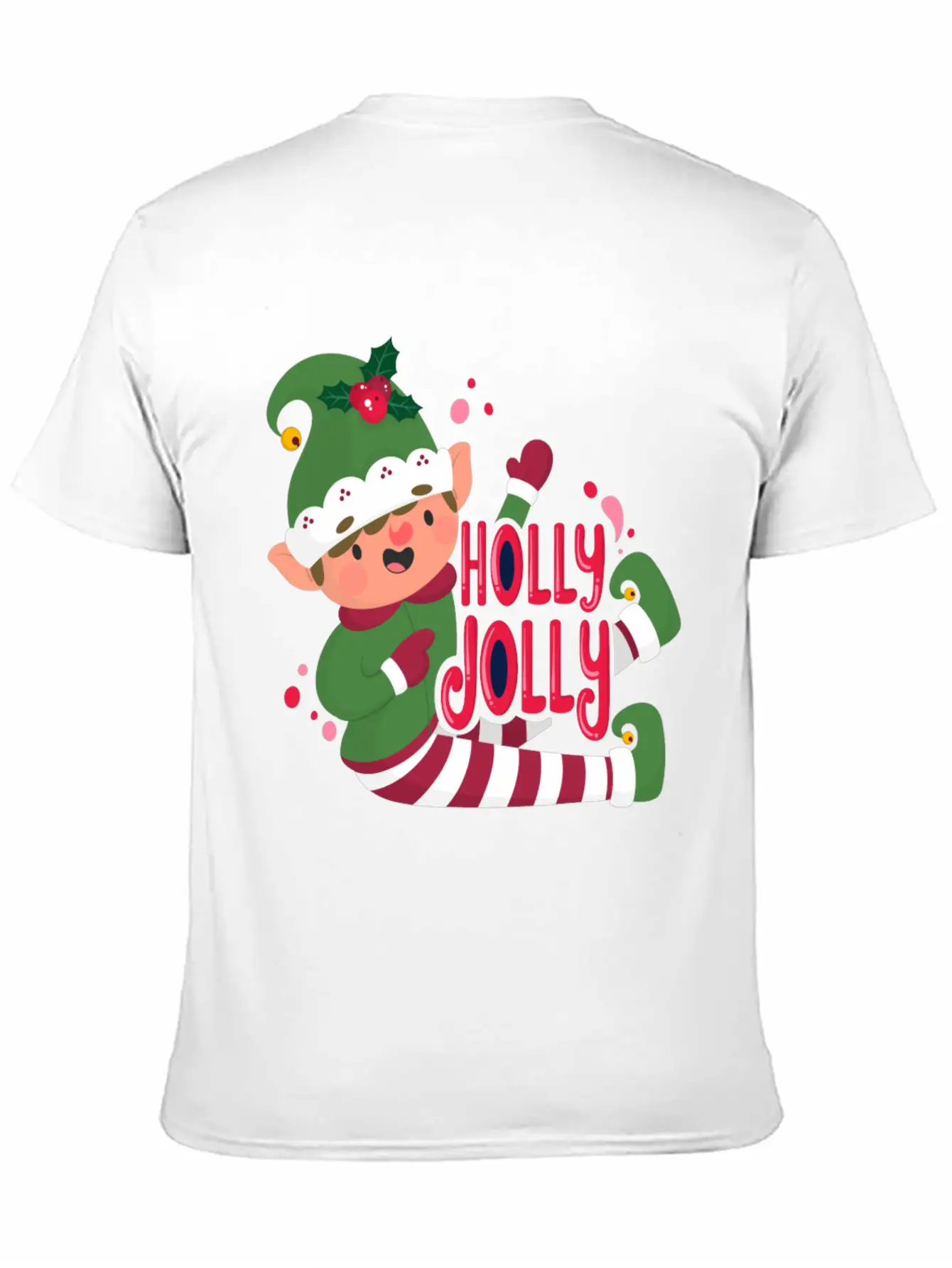 Holly Jolly Christmas Day Character Relaxed Everyday Tee – Lightweight And Durable Cotton