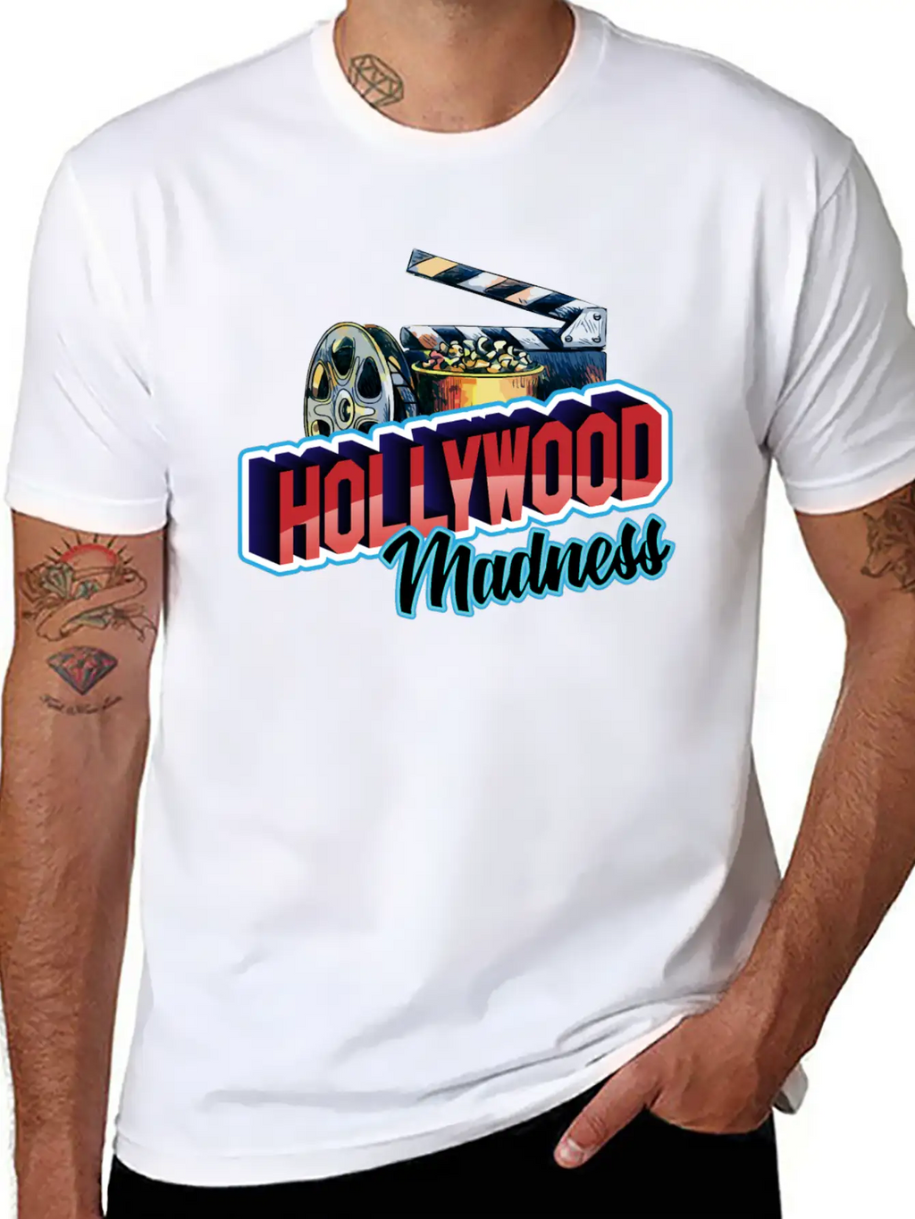 Hollywood Madness Stylish Everyday T-Shirt – Unisex Basic Cotton Tee