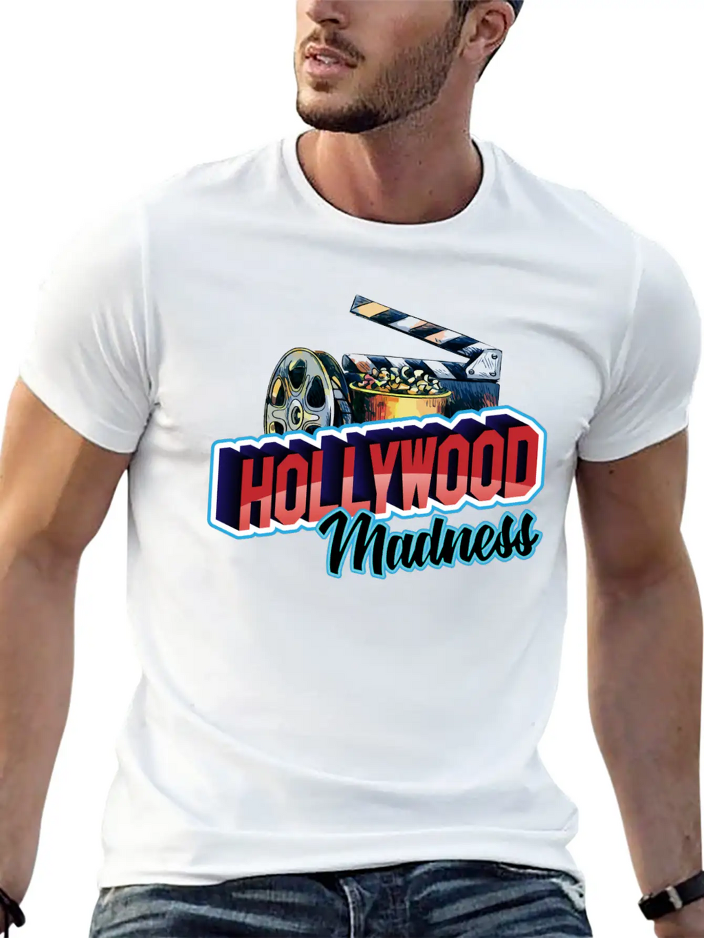 Hollywood Madness Stylish Everyday T-Shirt – Unisex Basic Cotton Tee