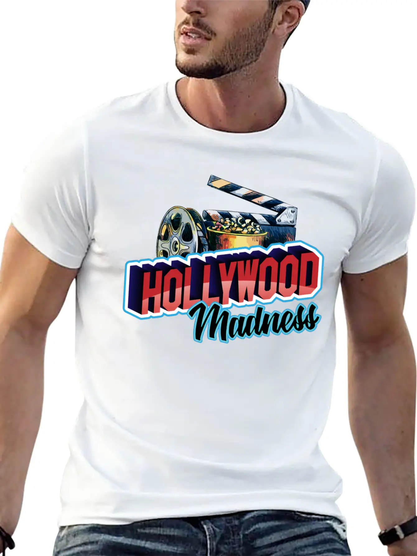 Hollywood Madness Stylish Everyday T-Shirt – Unisex Basic Cotton Tee