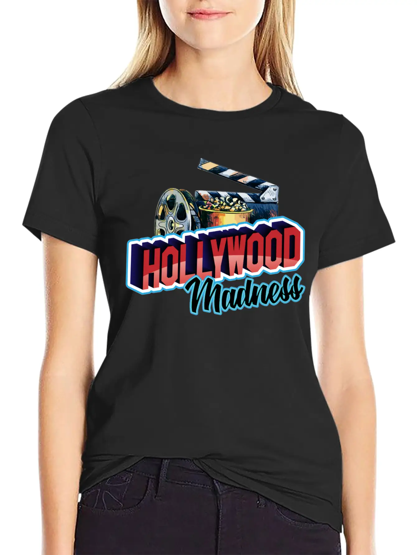 Hollywood Madness Stylish Everyday T-Shirt – Unisex Basic Cotton Tee