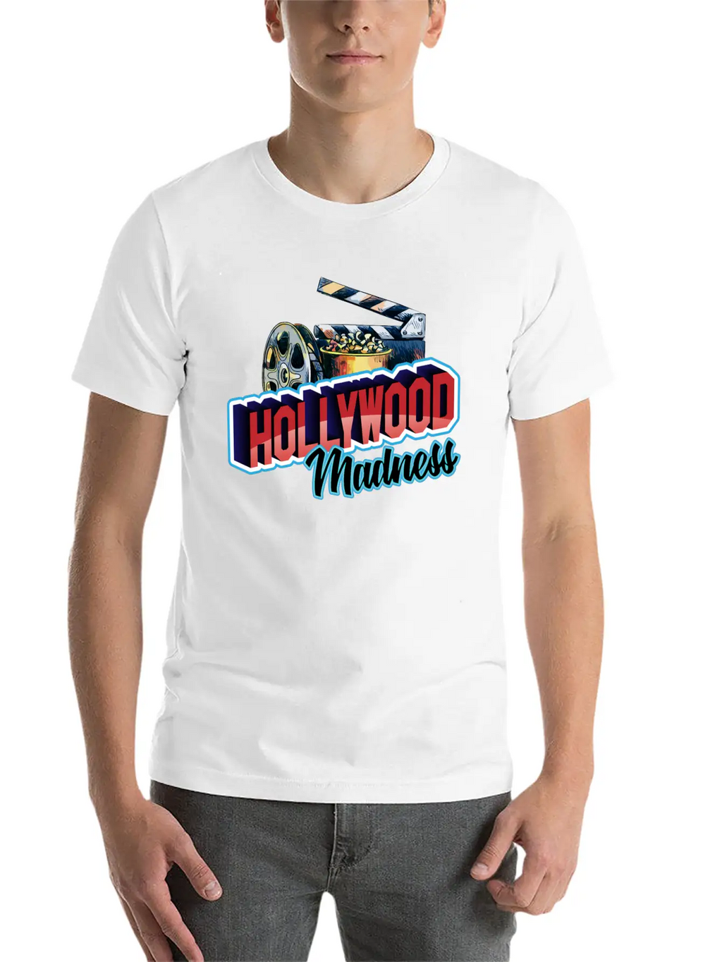 Hollywood Madness Stylish Everyday T-Shirt – Unisex Basic Cotton Tee