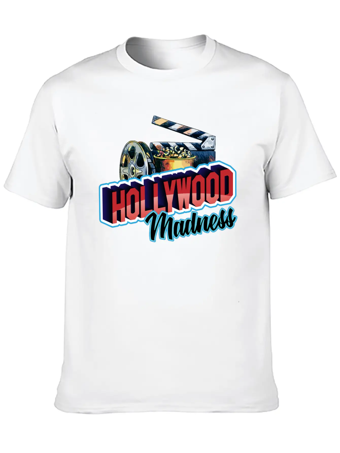 Hollywood Madness Stylish Everyday T-Shirt – Unisex Basic Cotton Tee