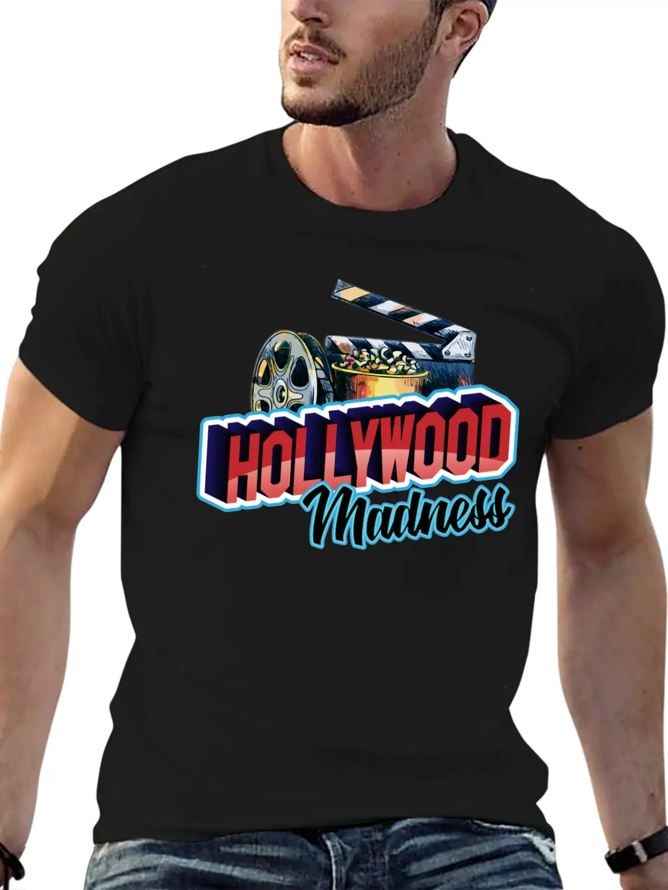 Hollywood Madness Stylish Everyday T-Shirt – Unisex Basic Cotton Tee